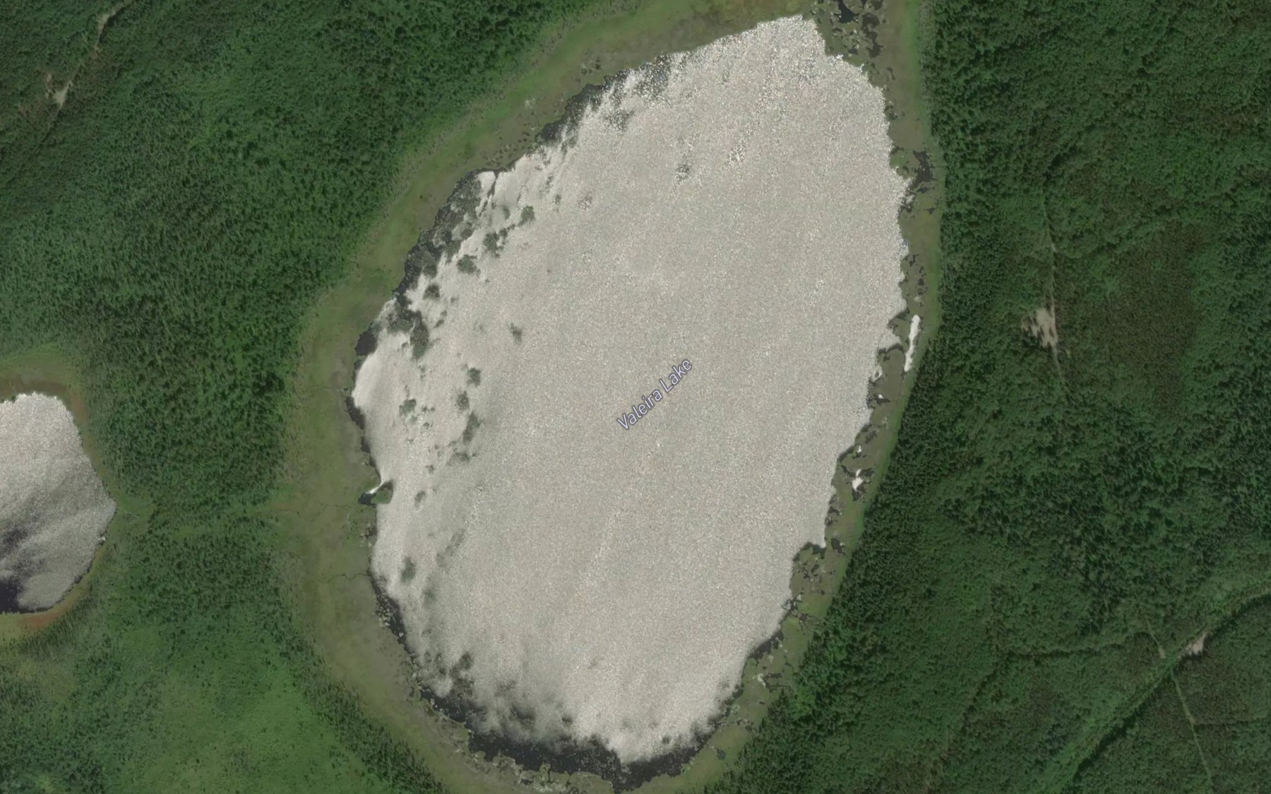 Satellite map of the Valeira Lake