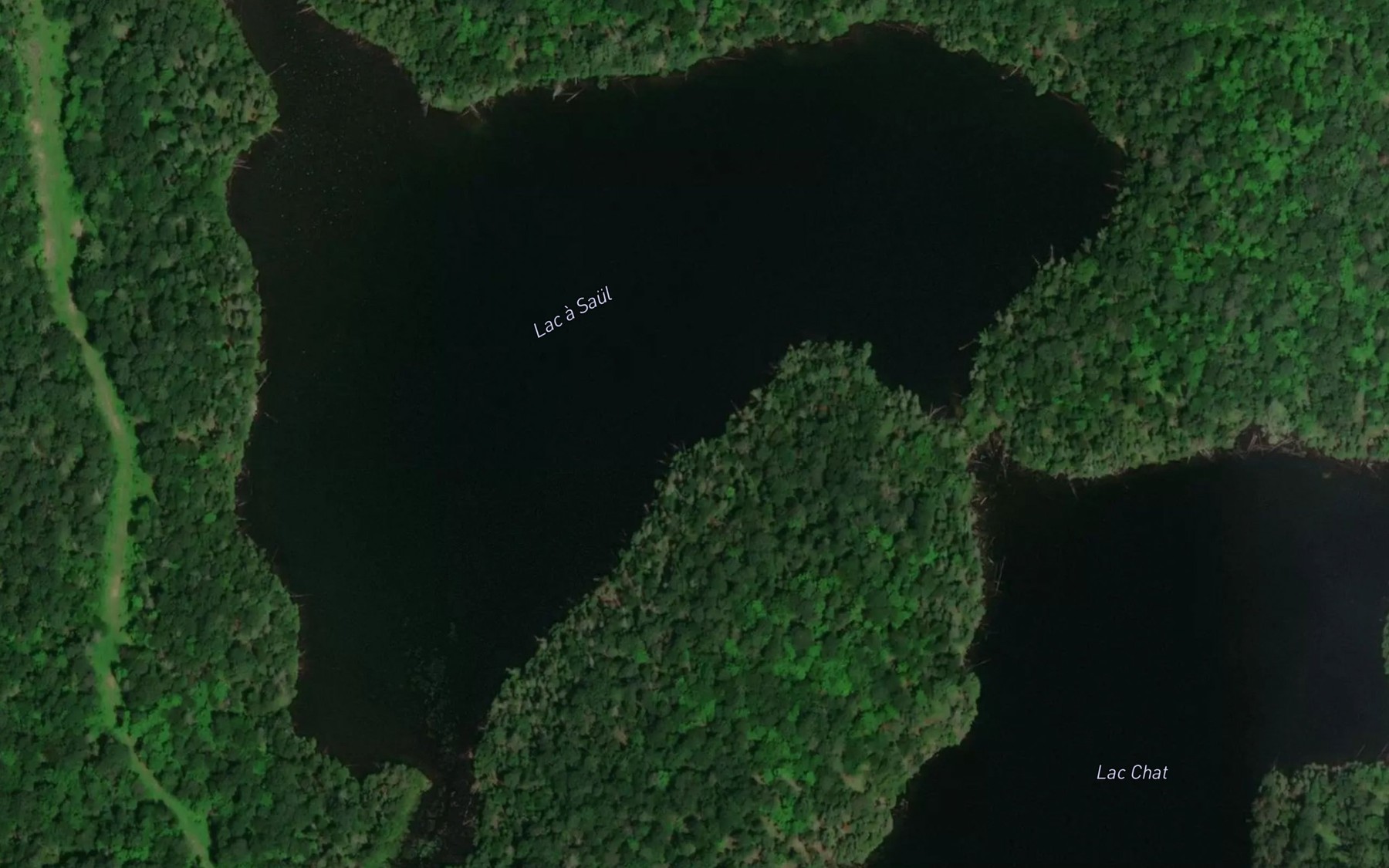 Satellite map of the Lac a Sauel