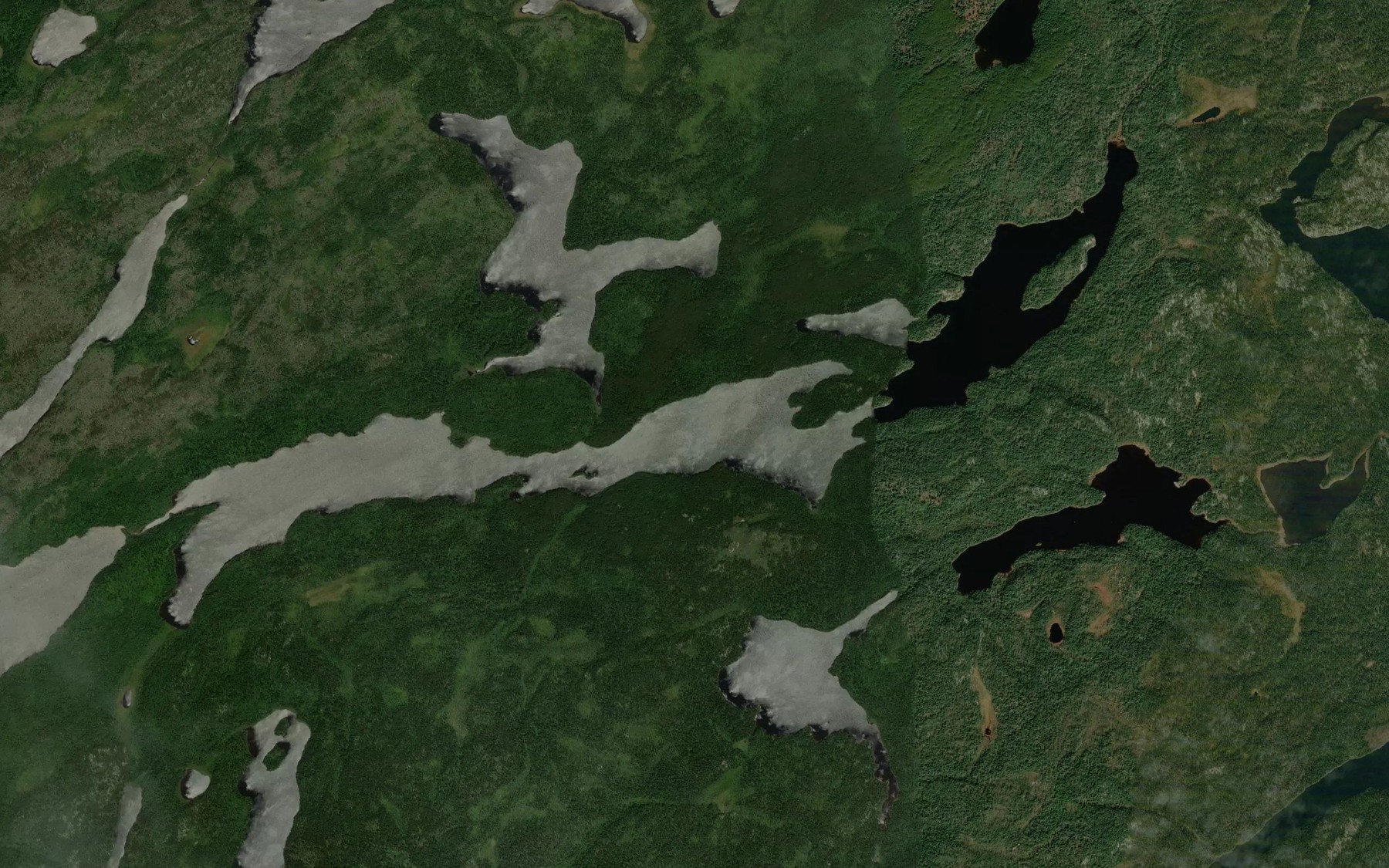 Satellite map of the Minko Lake