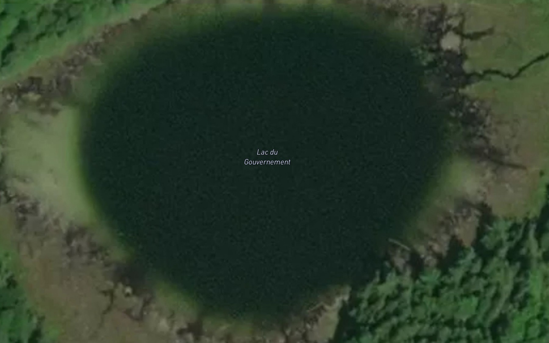 Satellite map of the Lac du Gouvernement