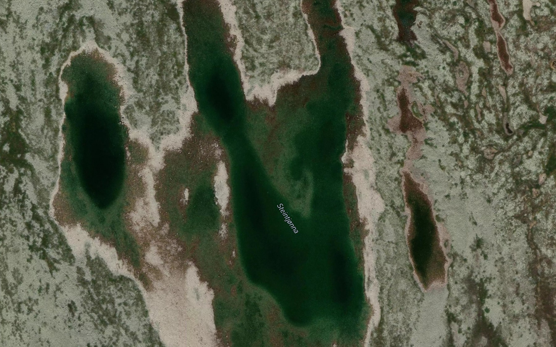 Satellite map of the Steintjorna