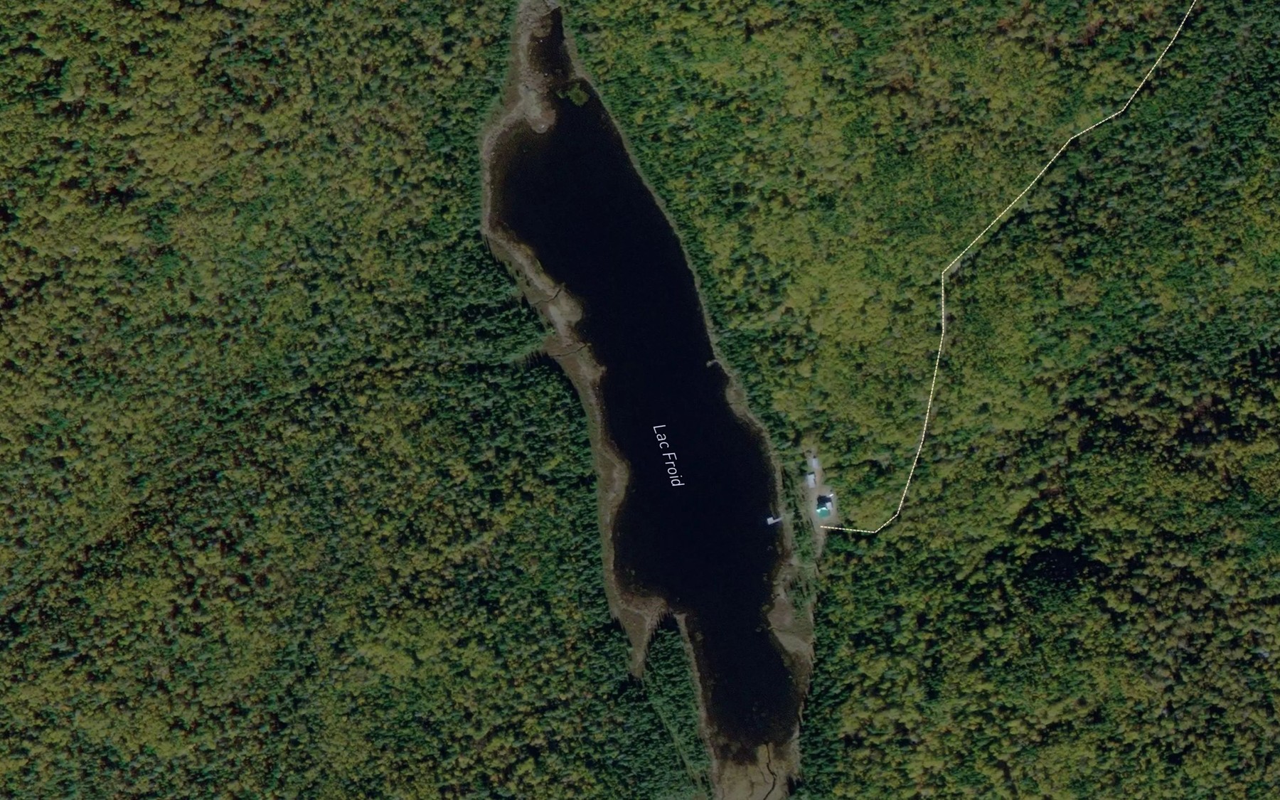 Satellite map of the Lac Froid