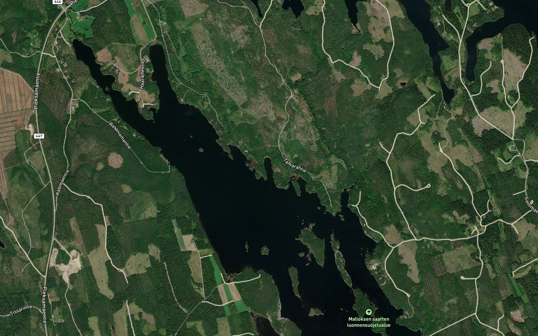 Satellite map of the Mutalahti