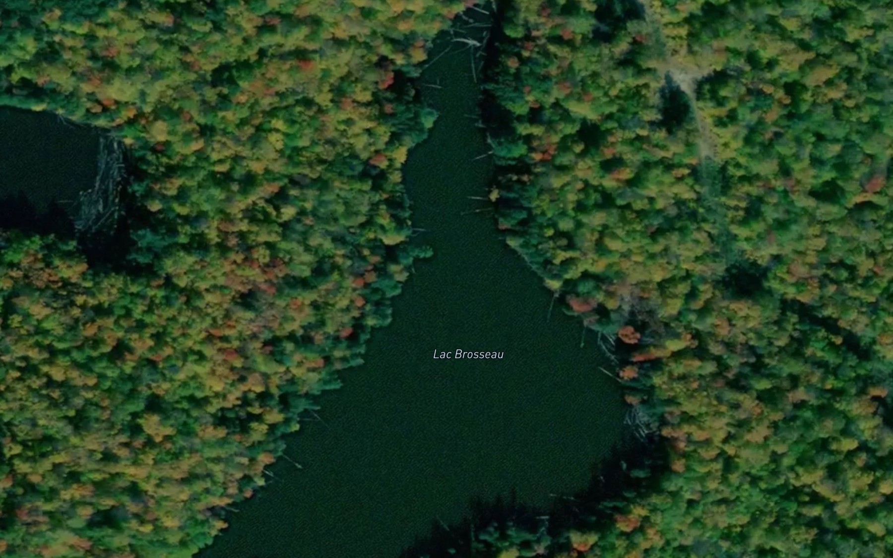 Satellite map of the Lac Brosseau