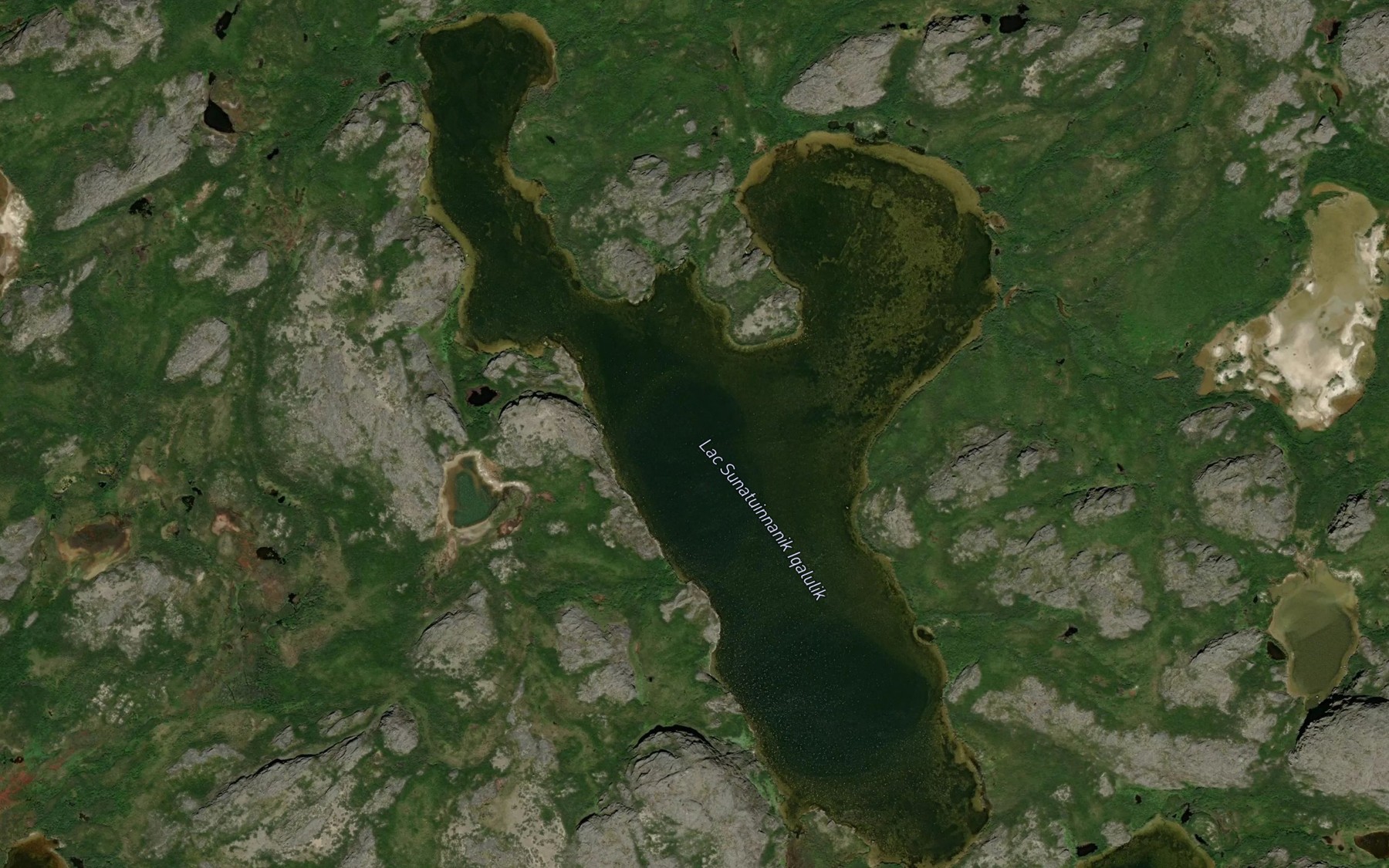 Satellite map of the Lac Sunatuinnanik Iqalulik