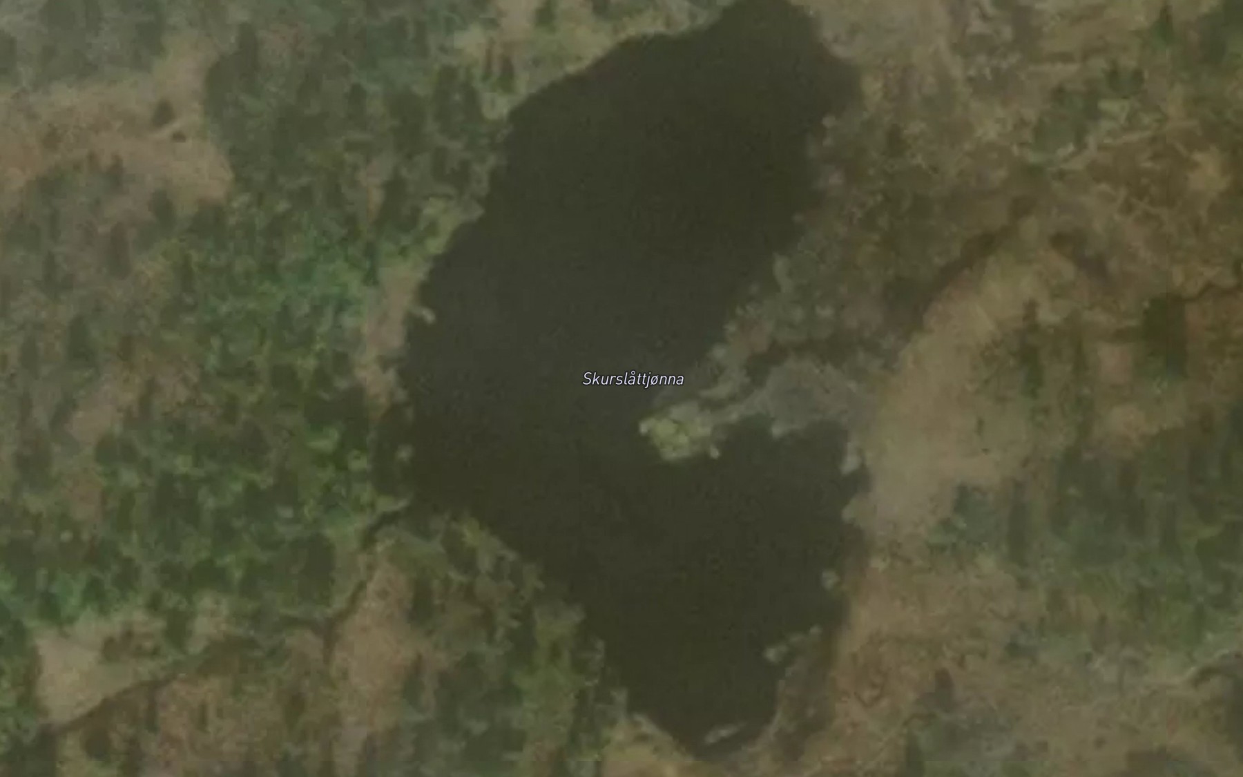 Satellite map of the Skurslattjonna