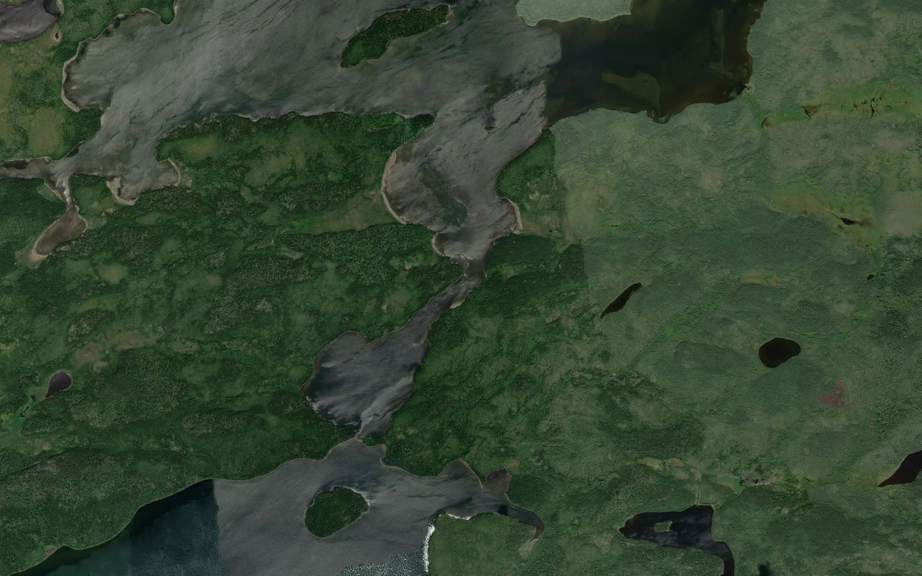 Satellite map of the Wapeeminakoskak Lake
