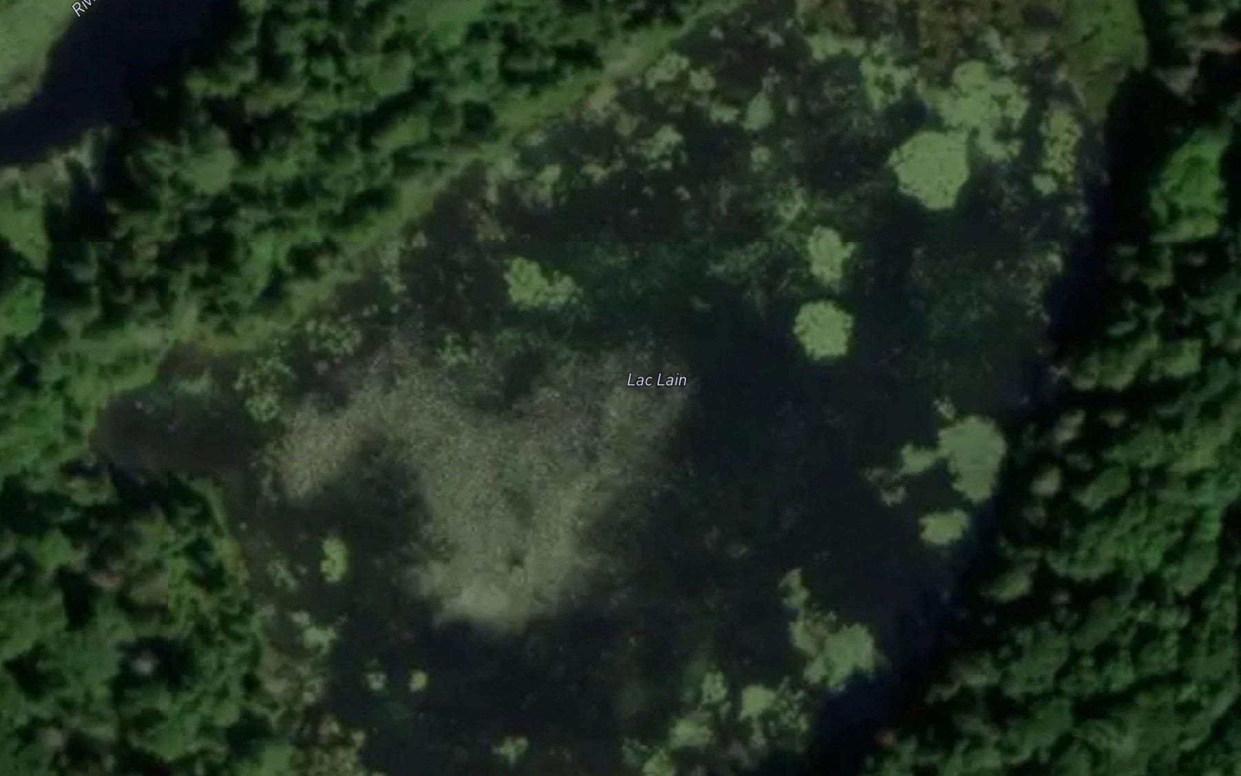 Satellite map of the Lac Lain