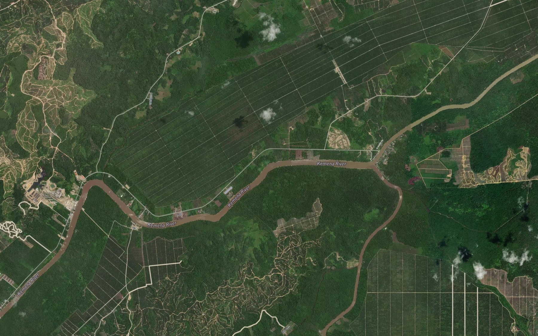 Satellite map of the Sungai Saraw