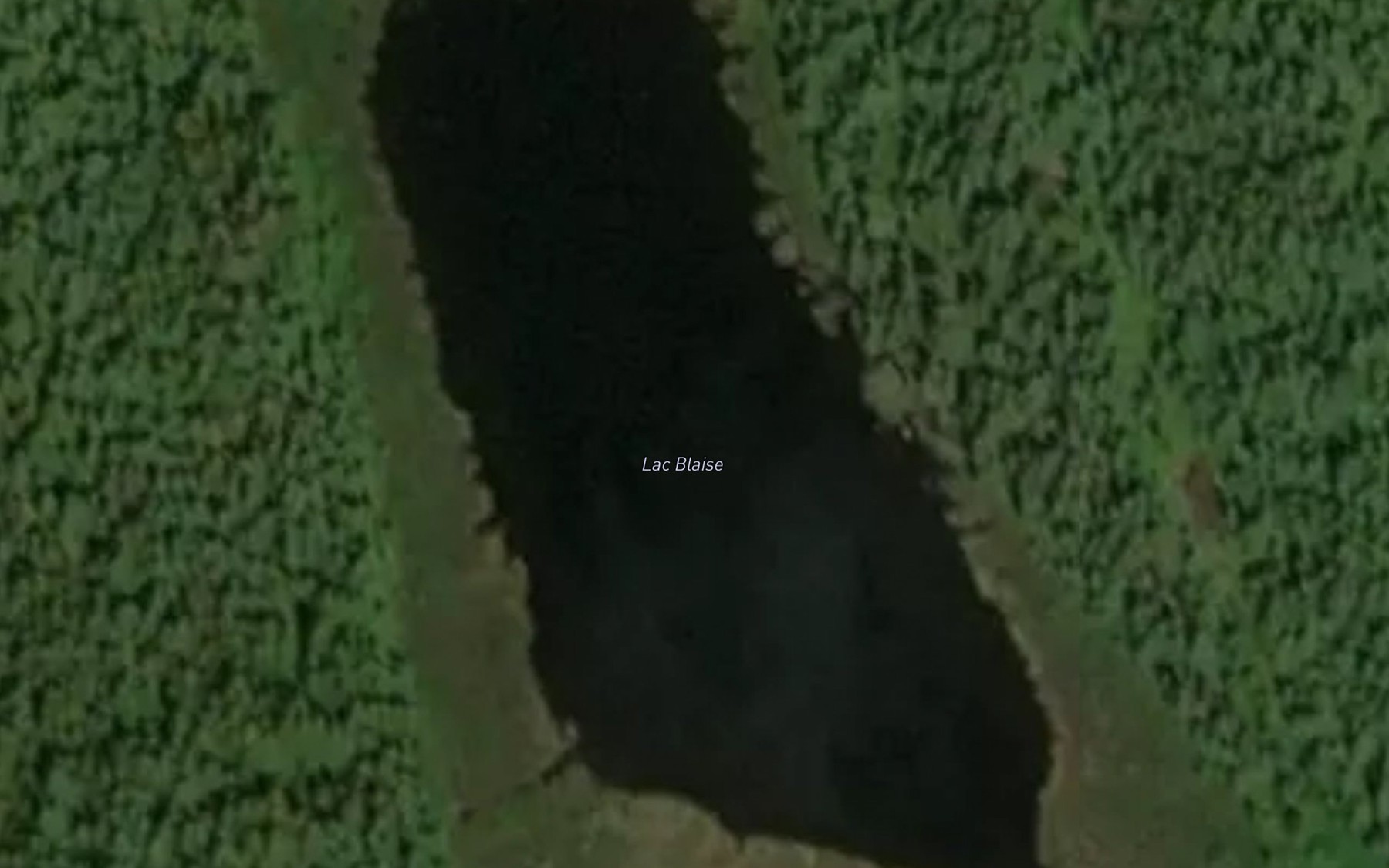 Satellite map of the Lac Blaise