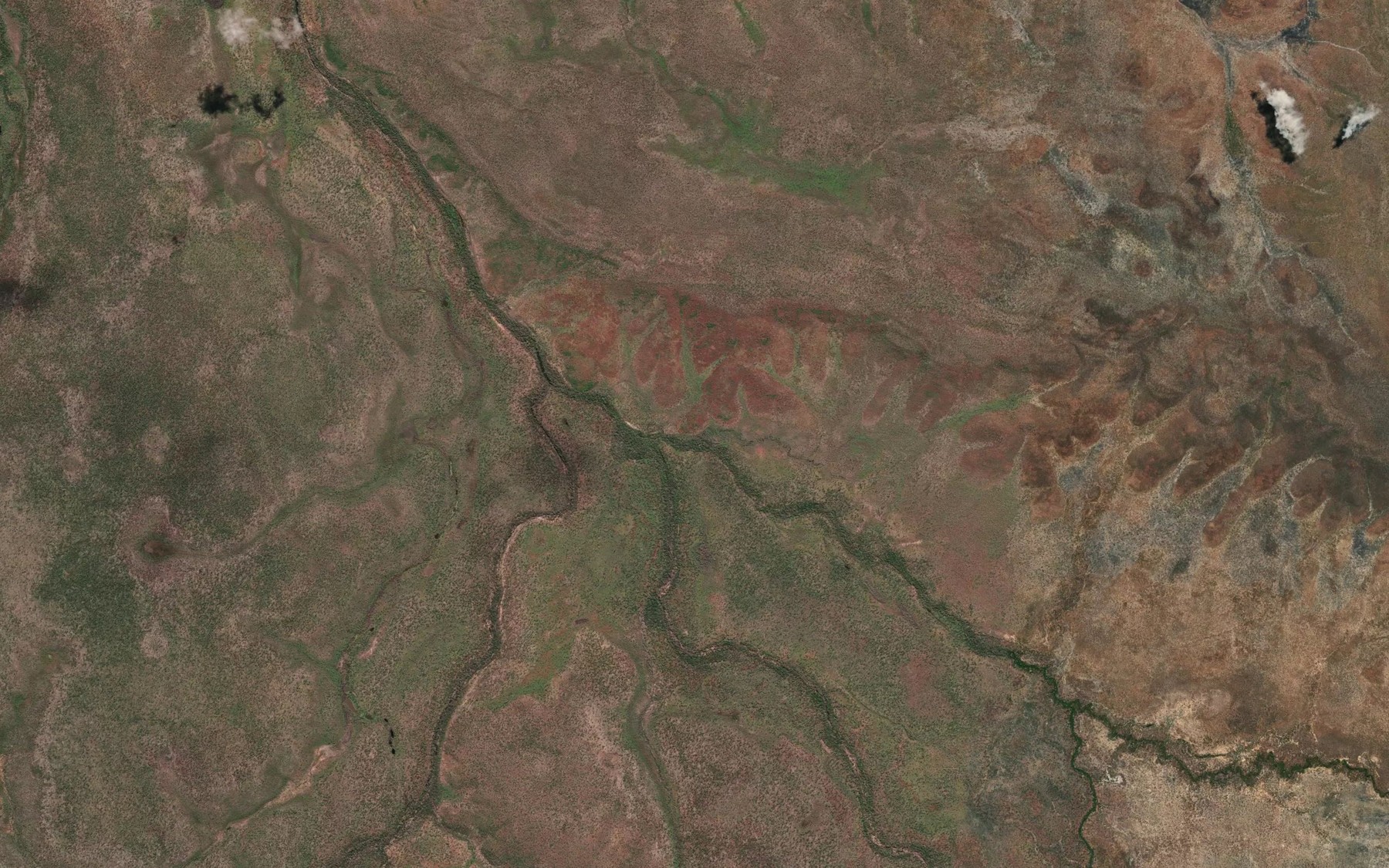 Satellite map of the Rarigaburu Creek