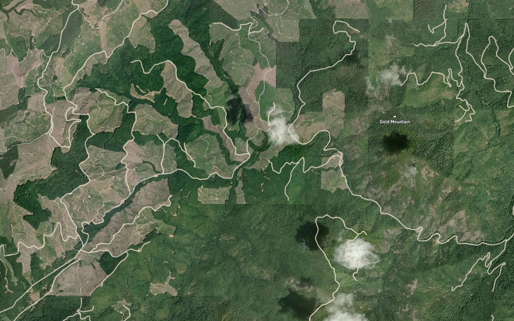 Satellite map of the Black Creek