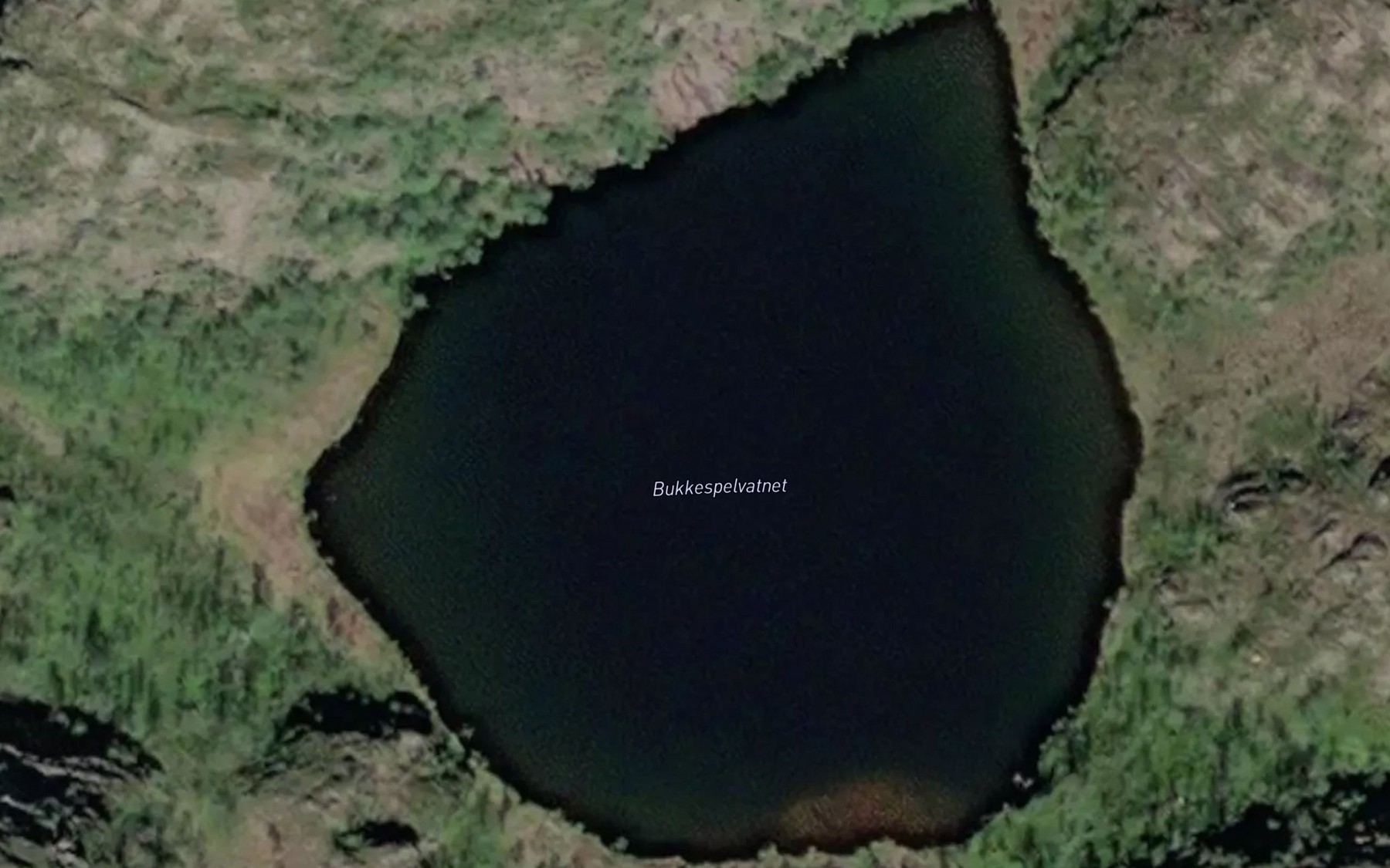 Satellite map of the Bukkespelvatnet