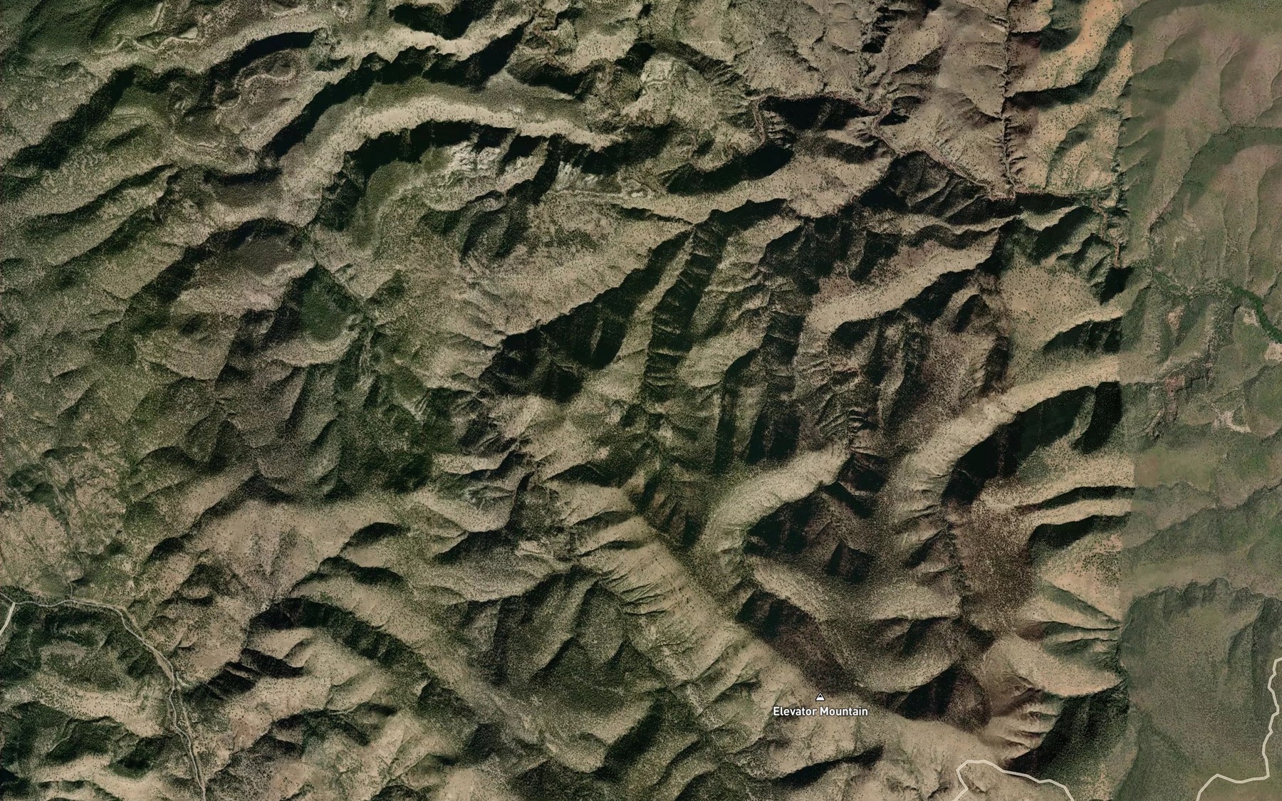 Satellite map of the Maverick Spring
