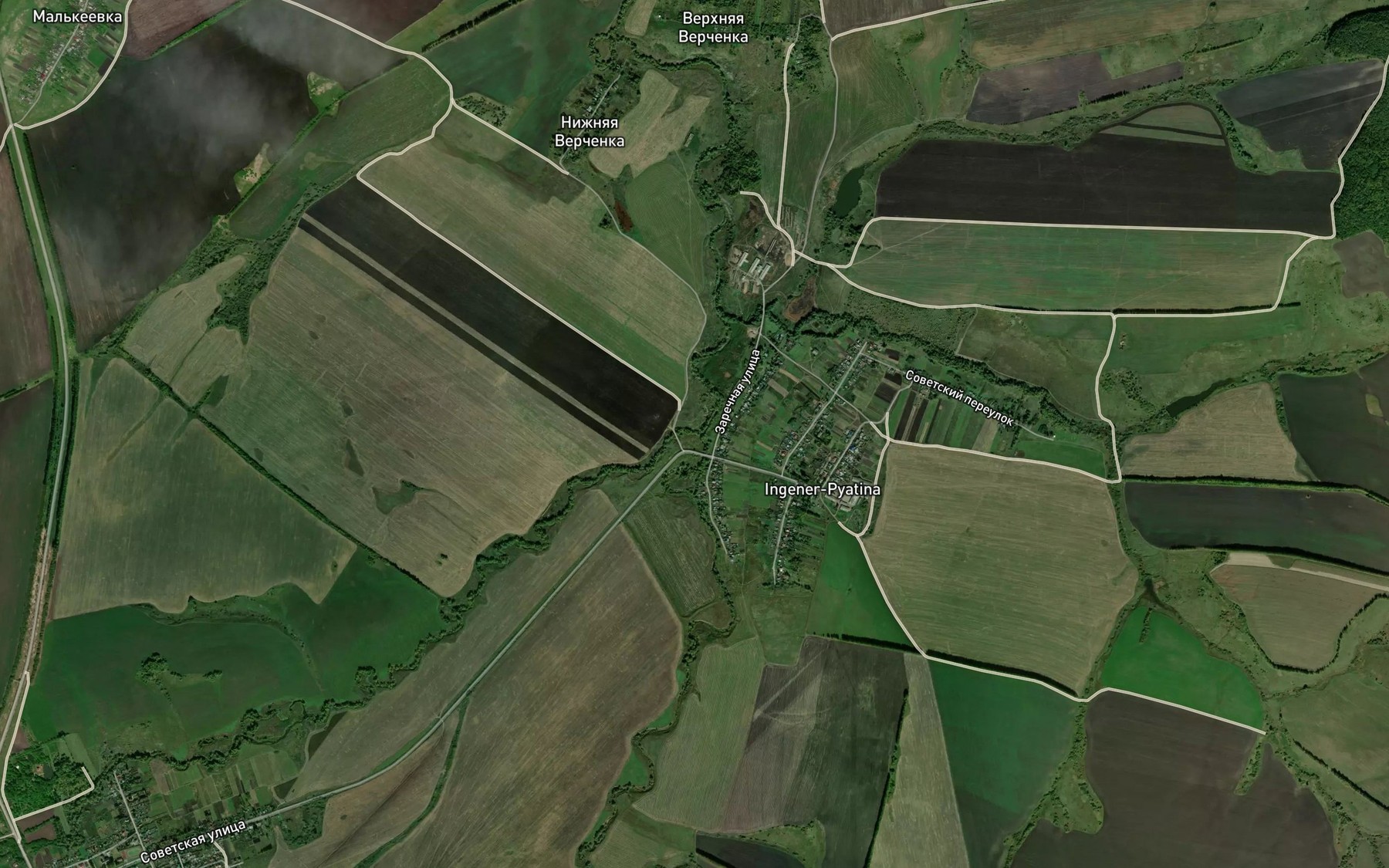 Satellite map of the Rudnyachka