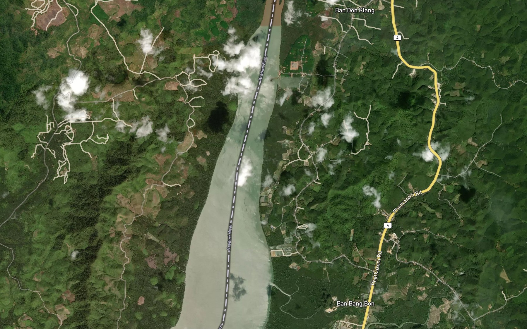 Satellite map of the Khlong Phru Inthanin