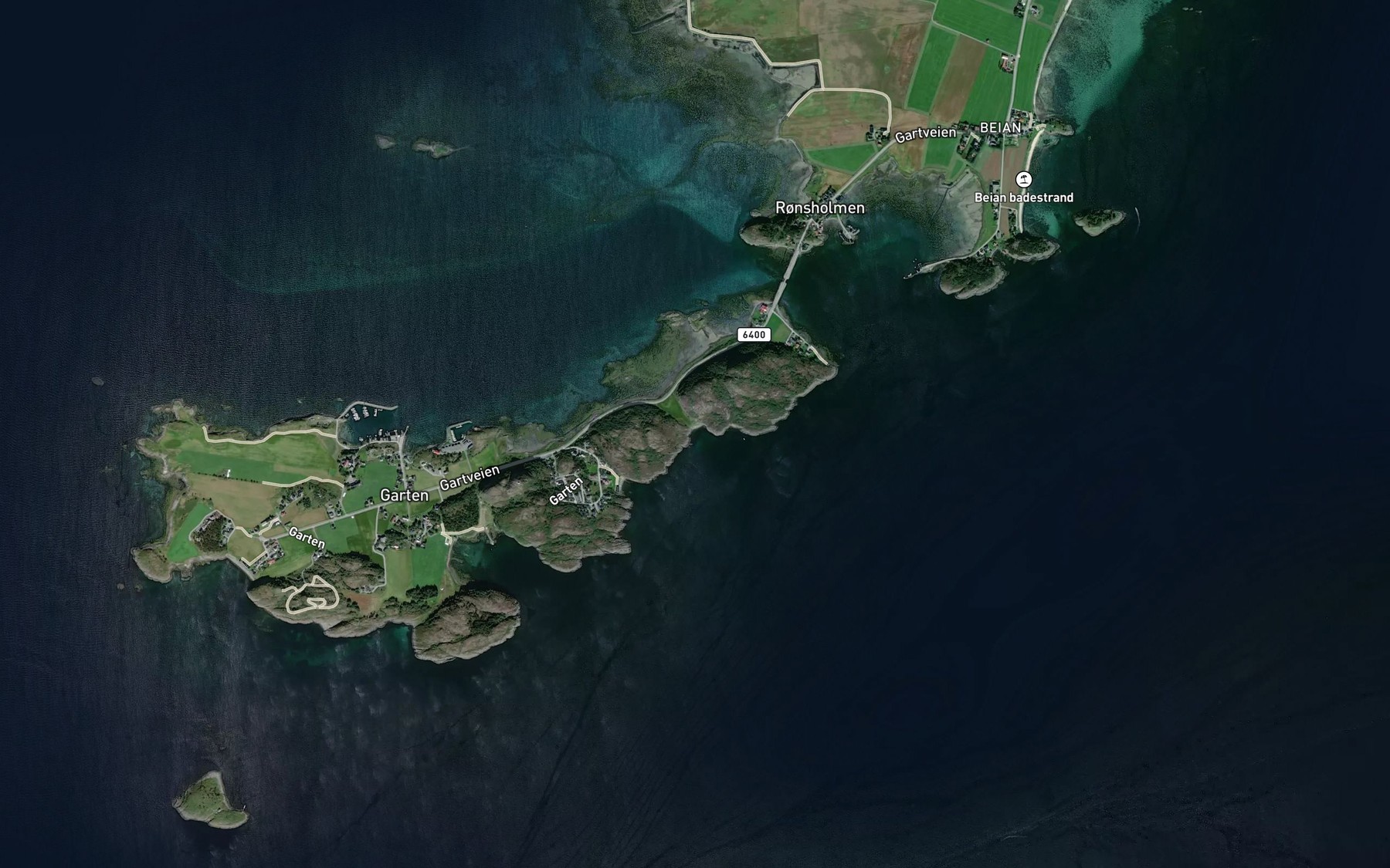 Satellite map of the Korsvika