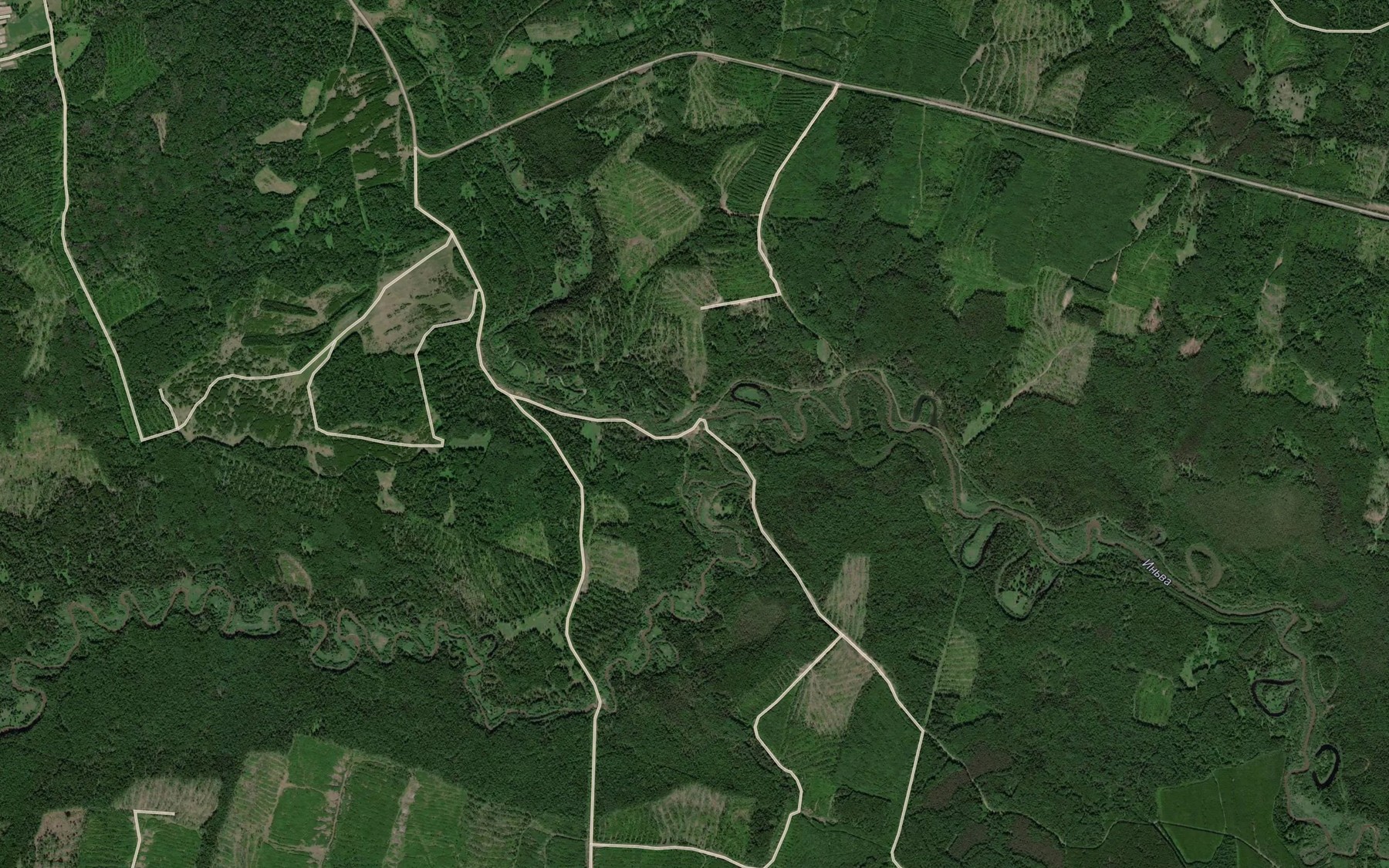 Satellite map of the Kord"yu