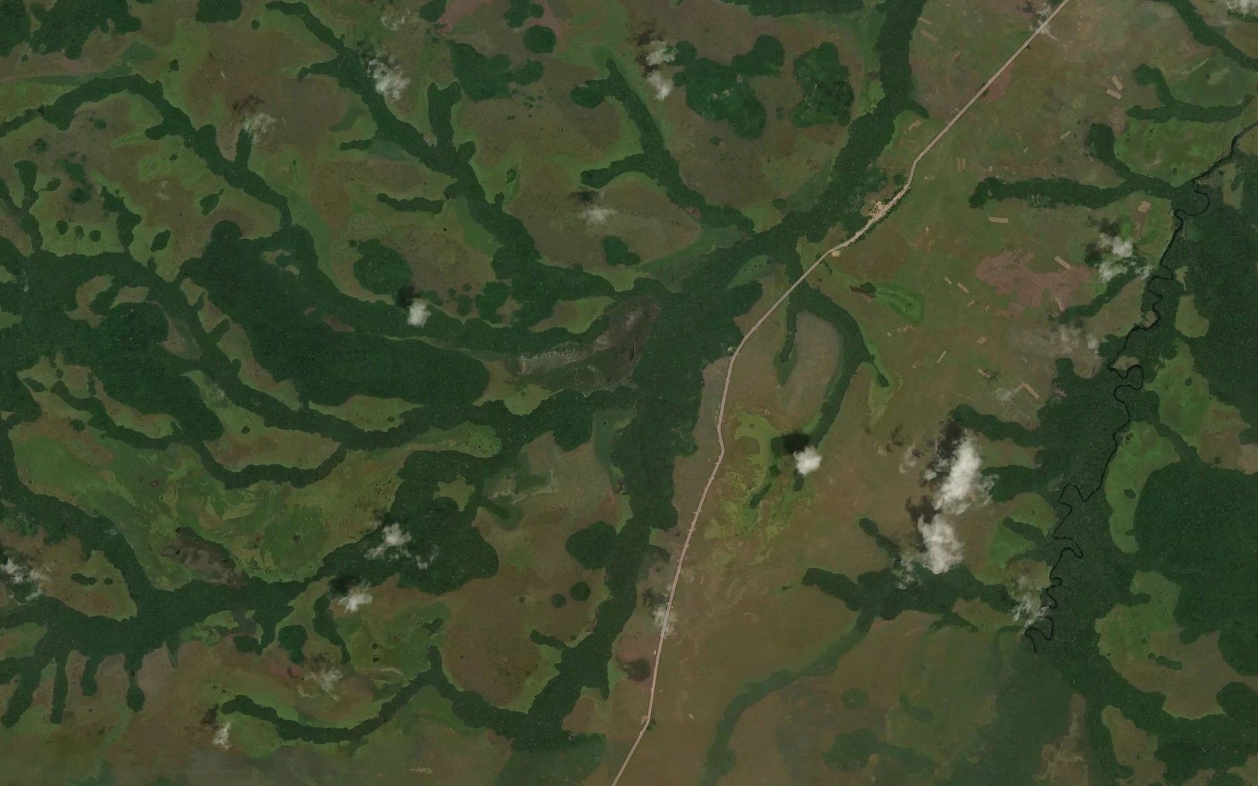 Satellite map of the Etoura