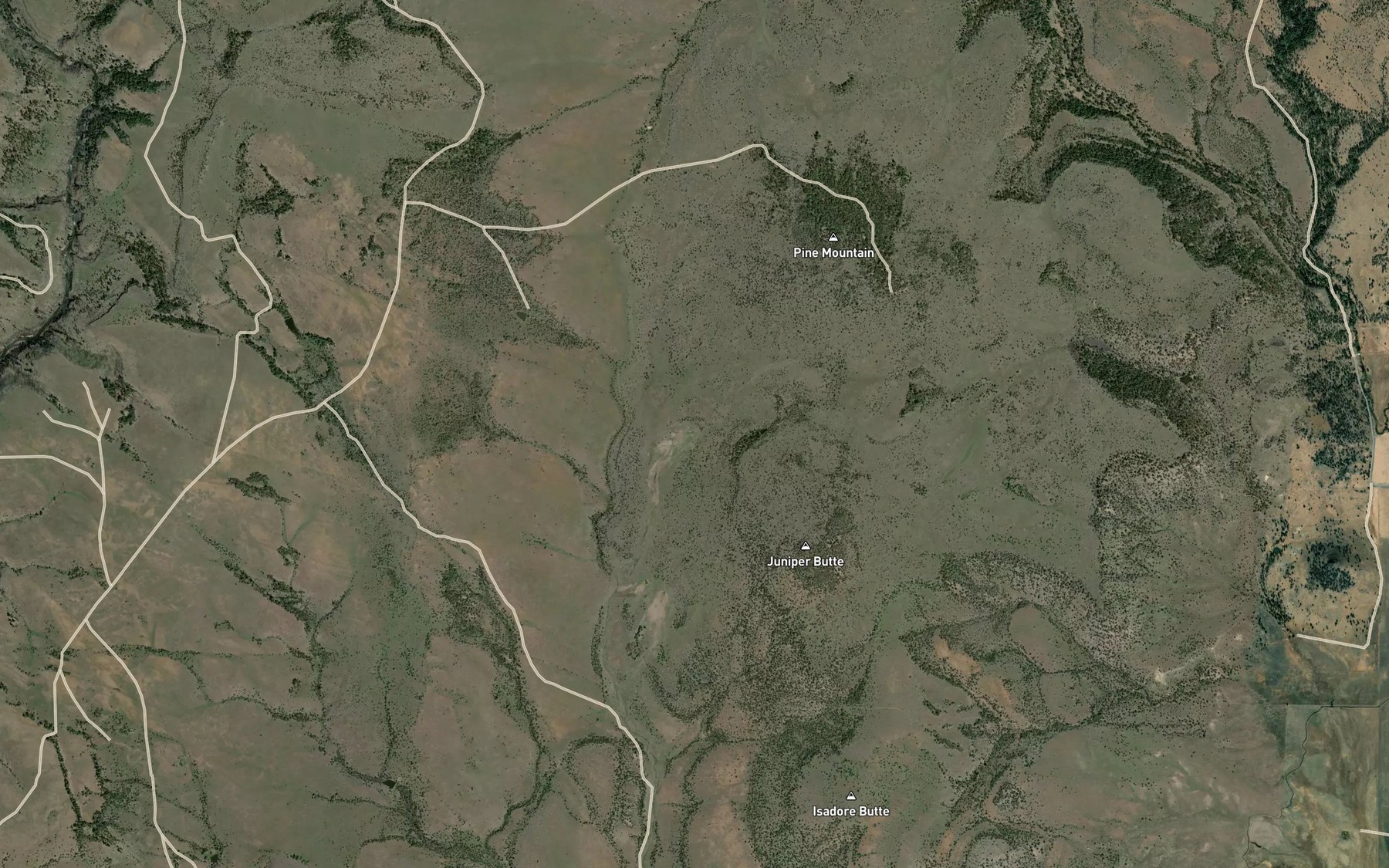 Satellite map of the Luelling Spring
