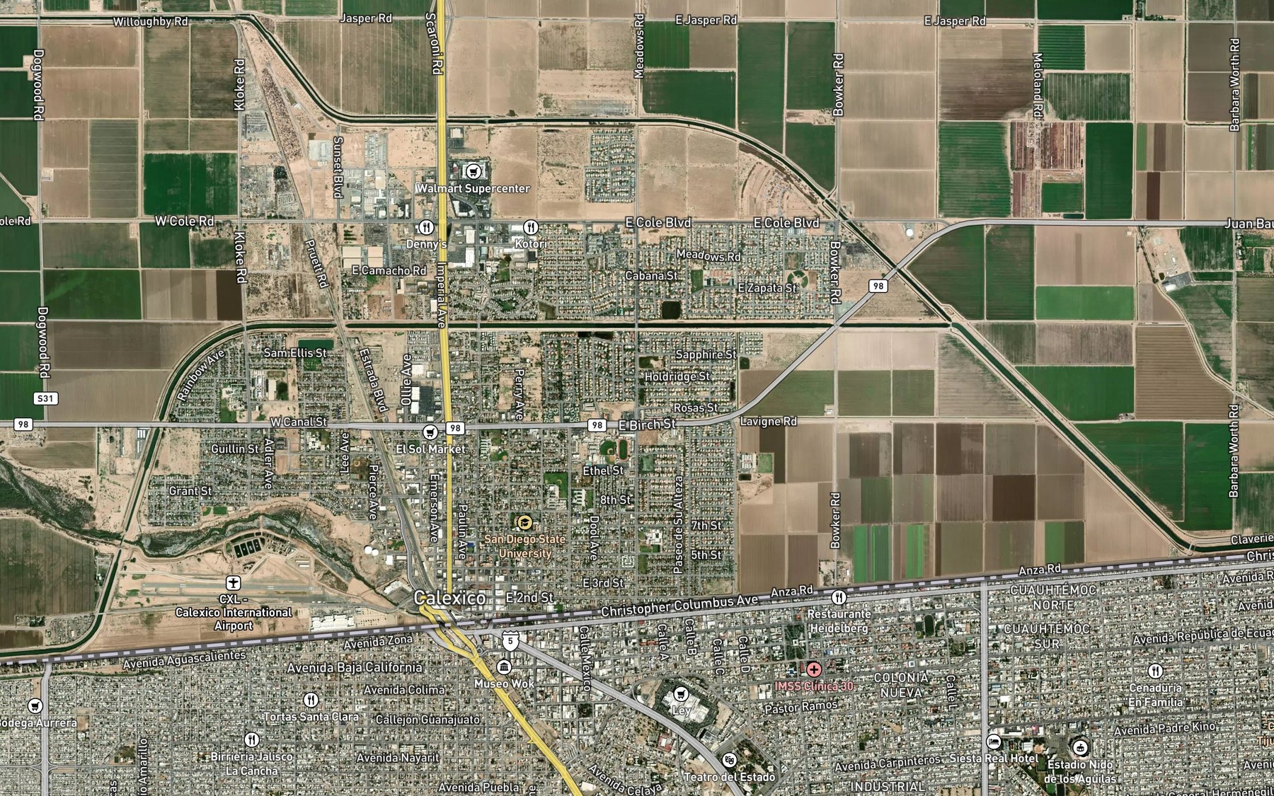 Satellite map of the Eight A Lateral