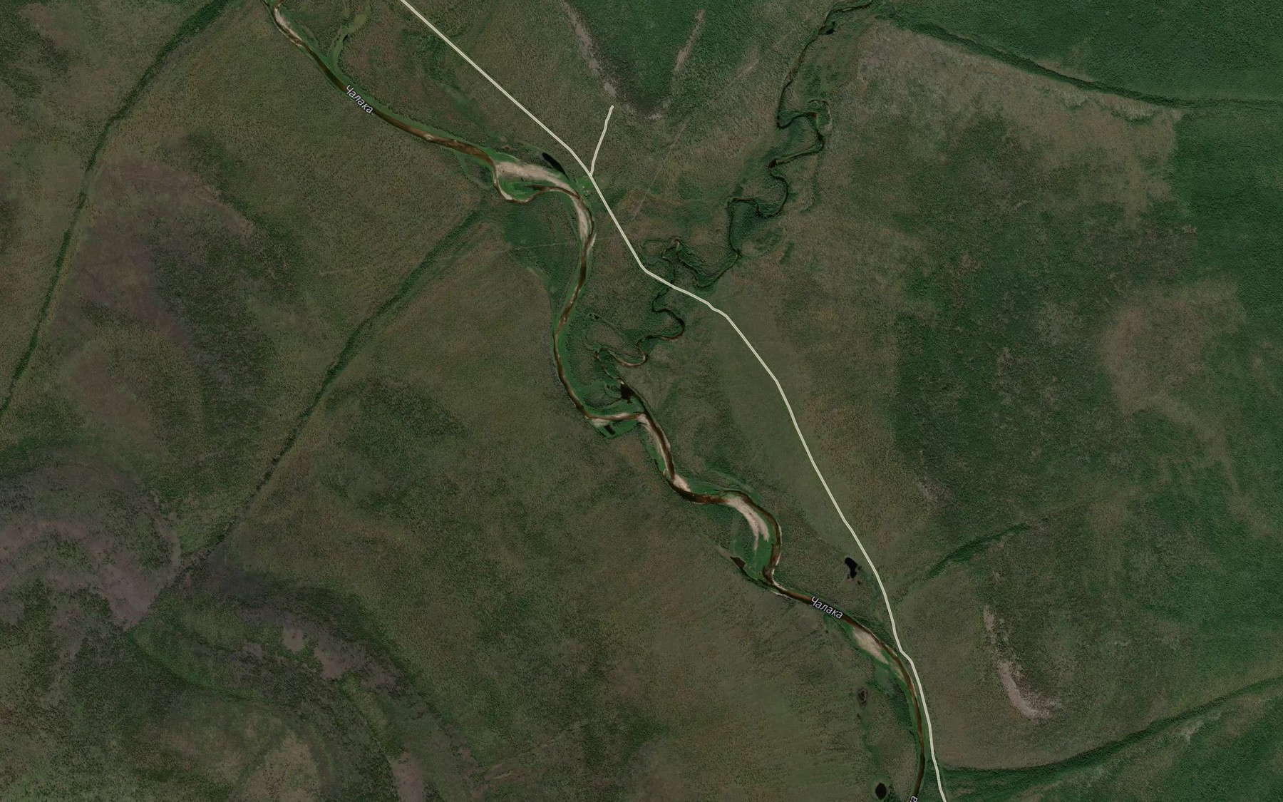 Satellite map of the Dallyn