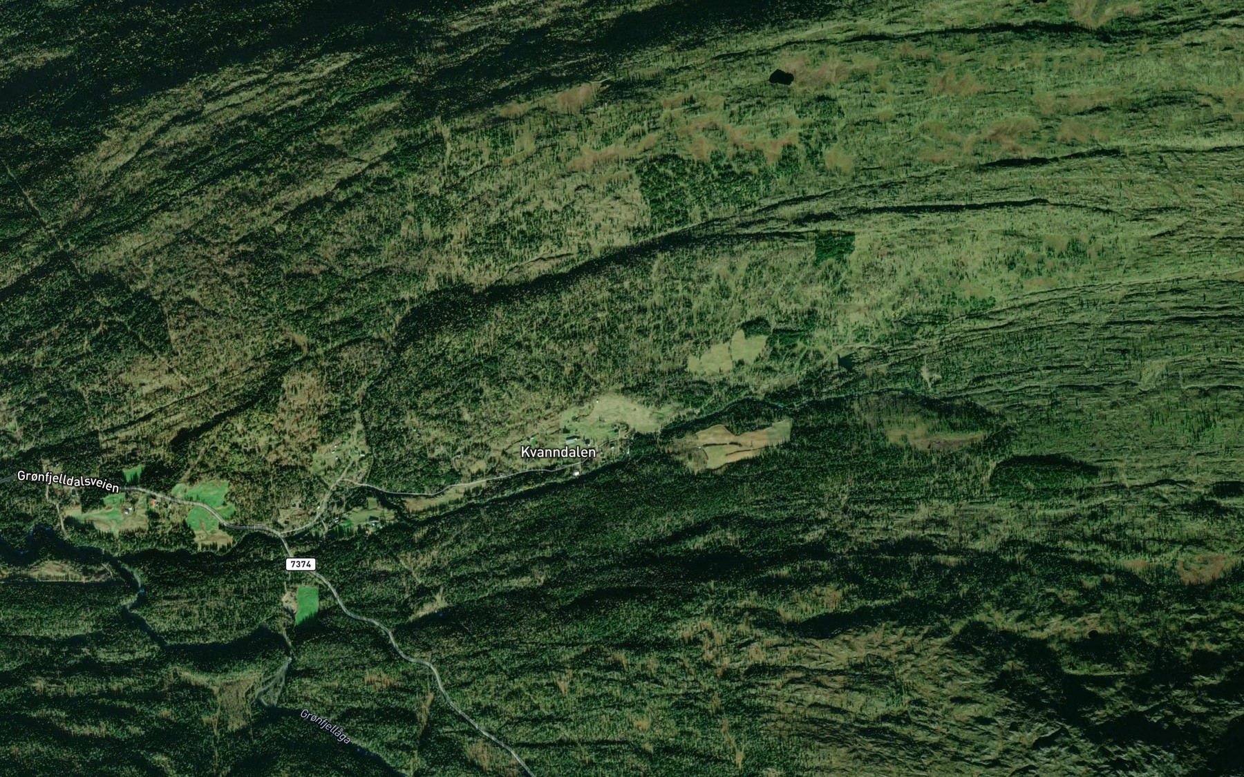Satellite map of the Matvassbekken