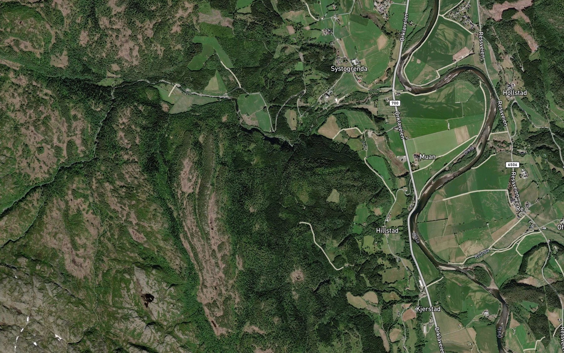 Satellite map of the Serja