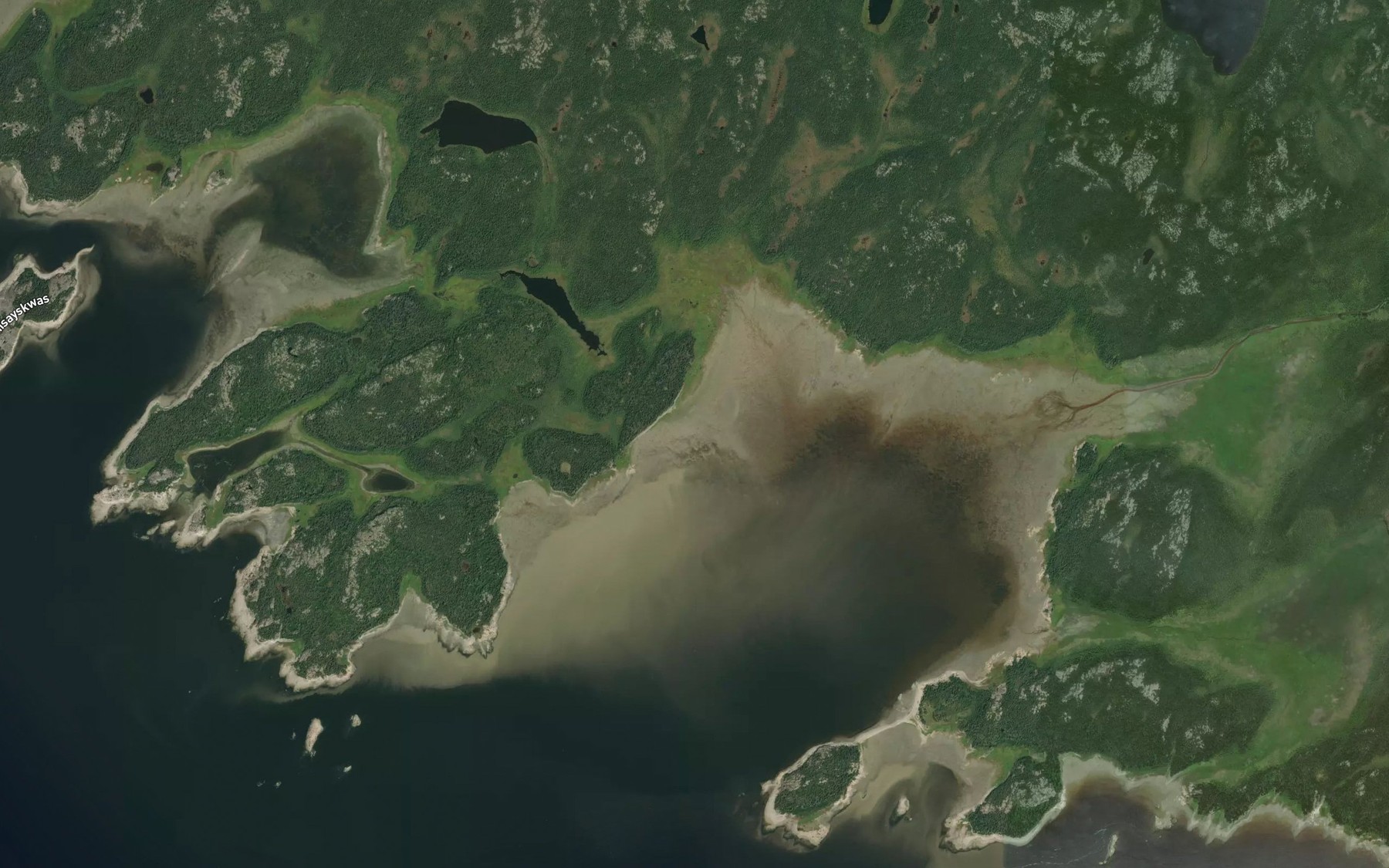 Satellite map of the Passe Kaupikasi