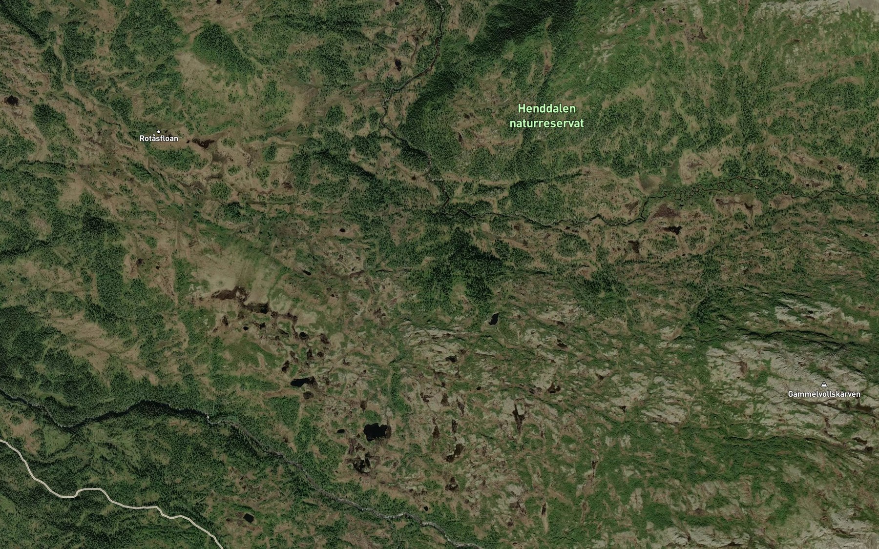 Satellite map of the Grisbubekken