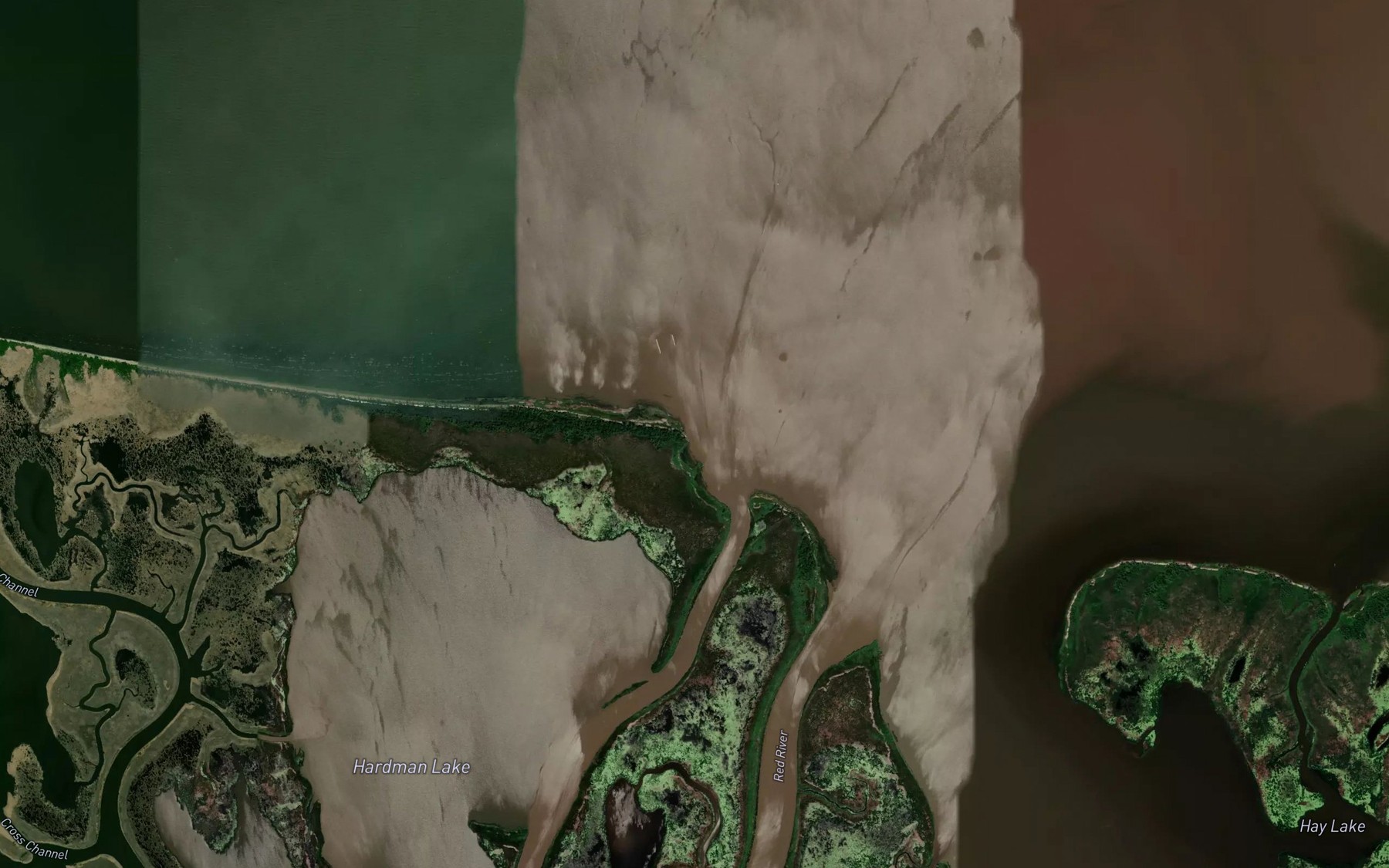 Satellite map of the Main Channel