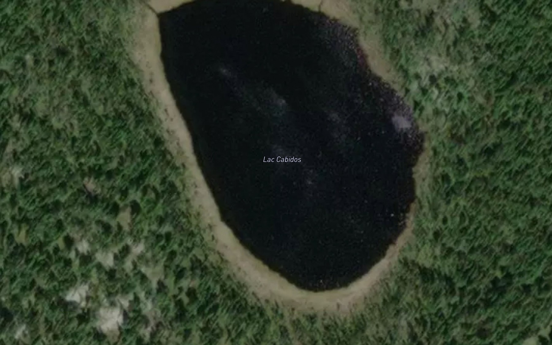 Satellite map of the Lac Cabidos