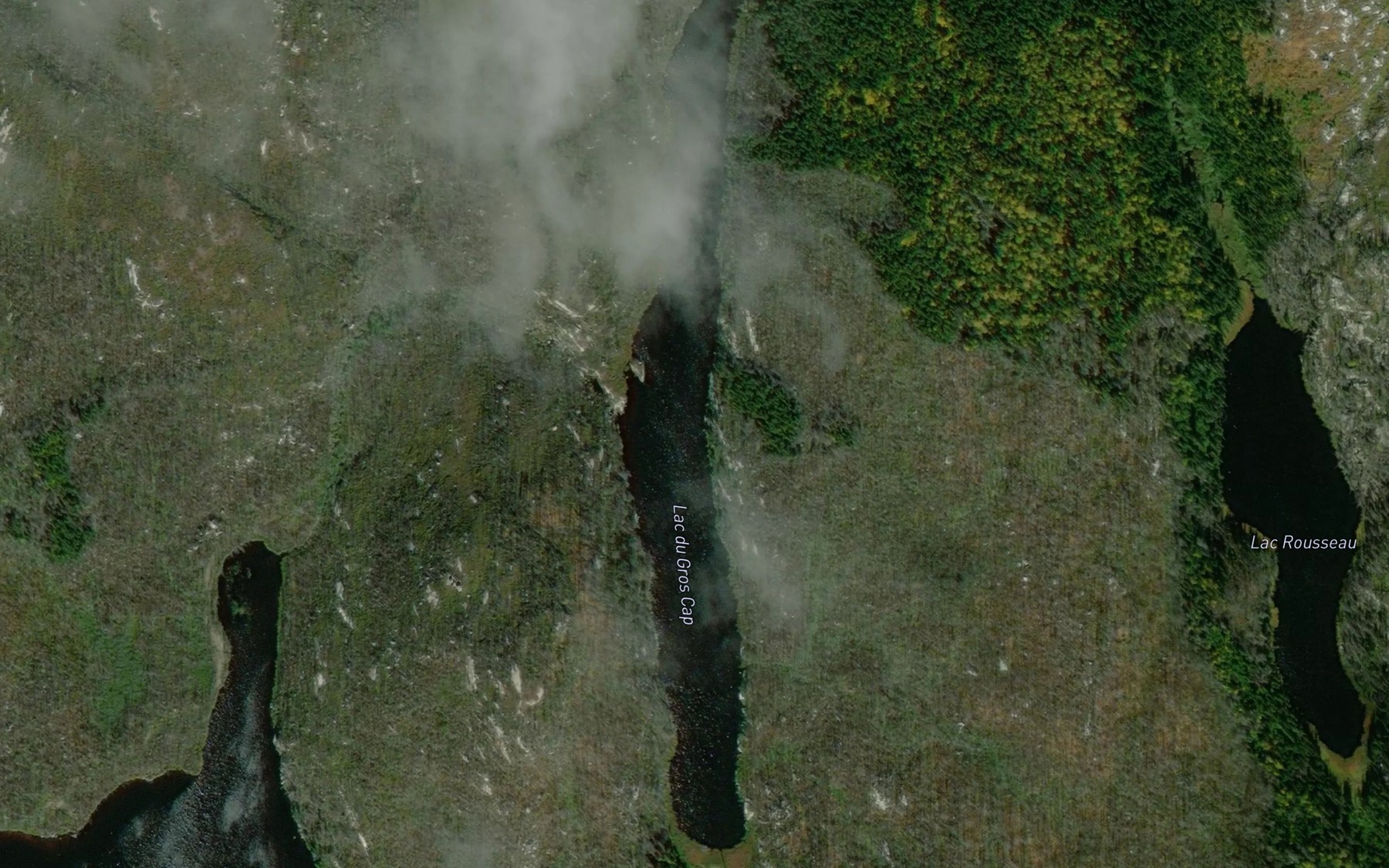 Satellite map of the Lac du Gros Cap