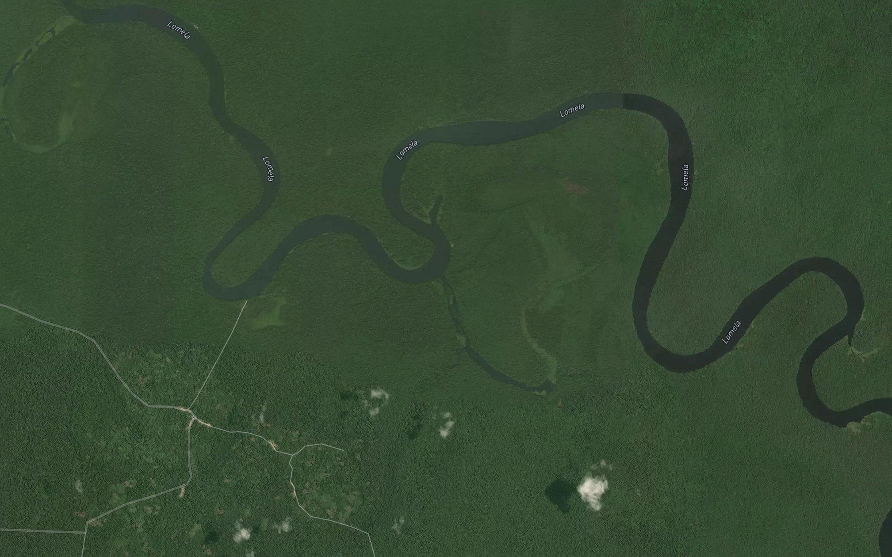 Satellite map of the Bobe
