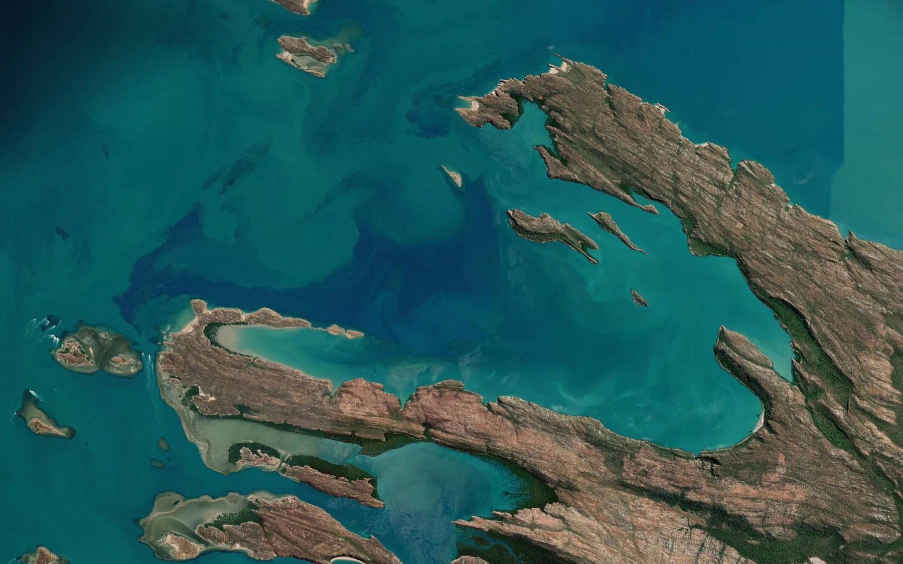 Satellite map of the Crawford Bay