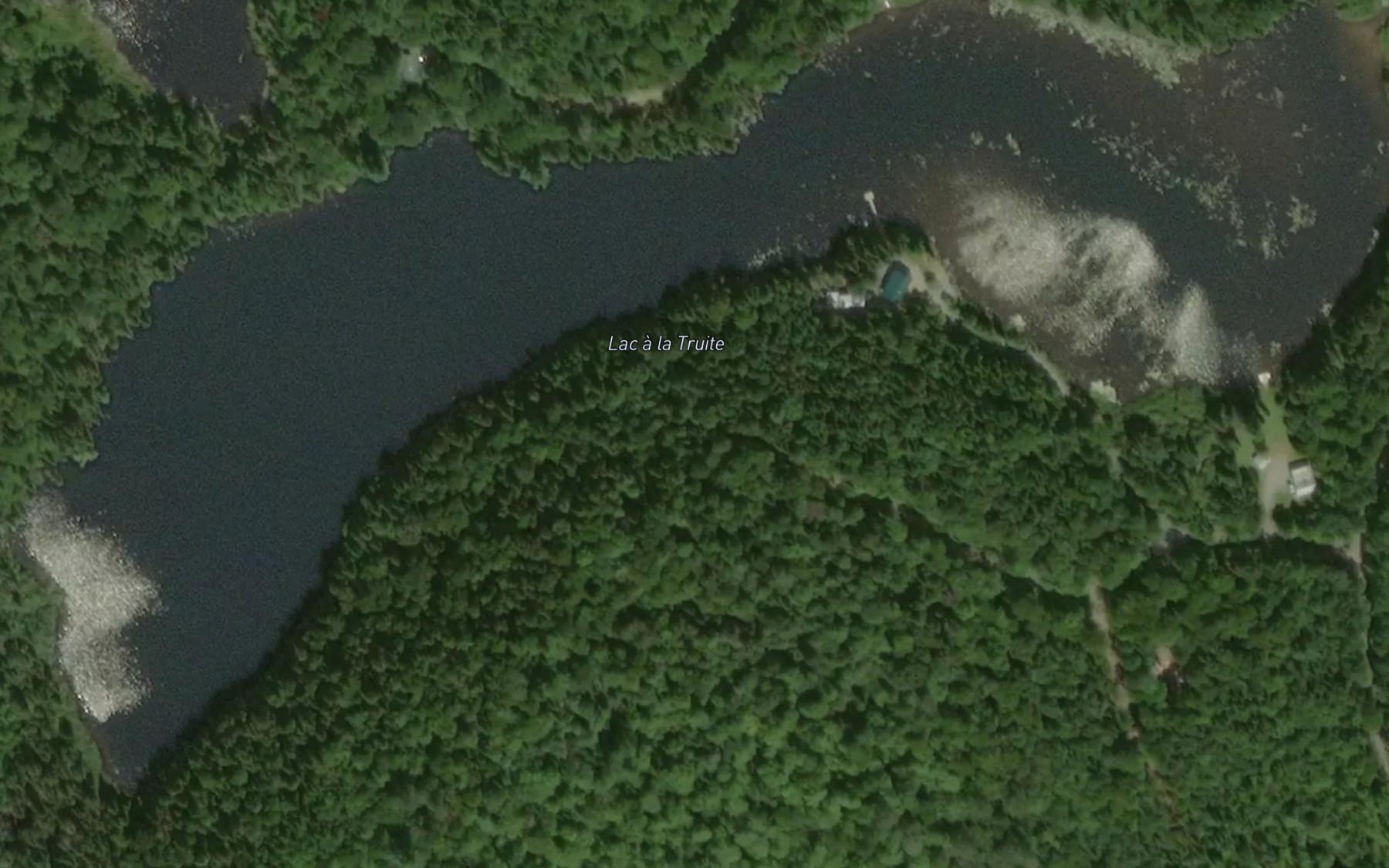 Satellite map of the Lac a la Truite
