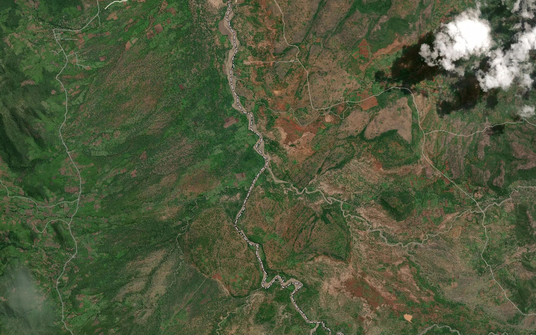 Satellite map of the Kesok