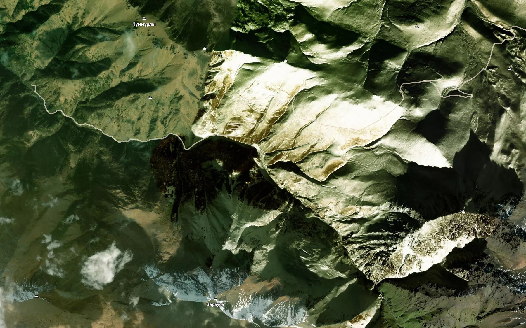 Satellite map of the Chemartkol