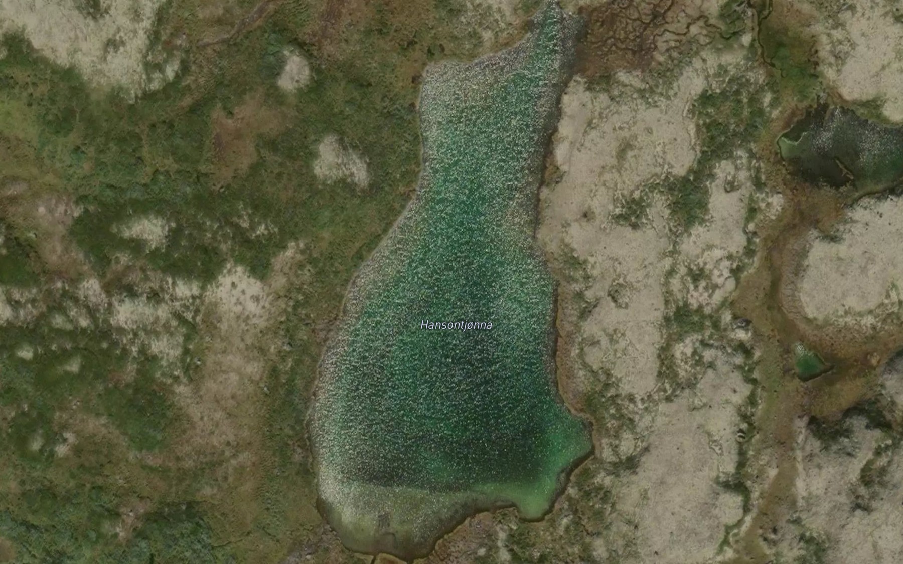 Satellite map of the Hansatjorni