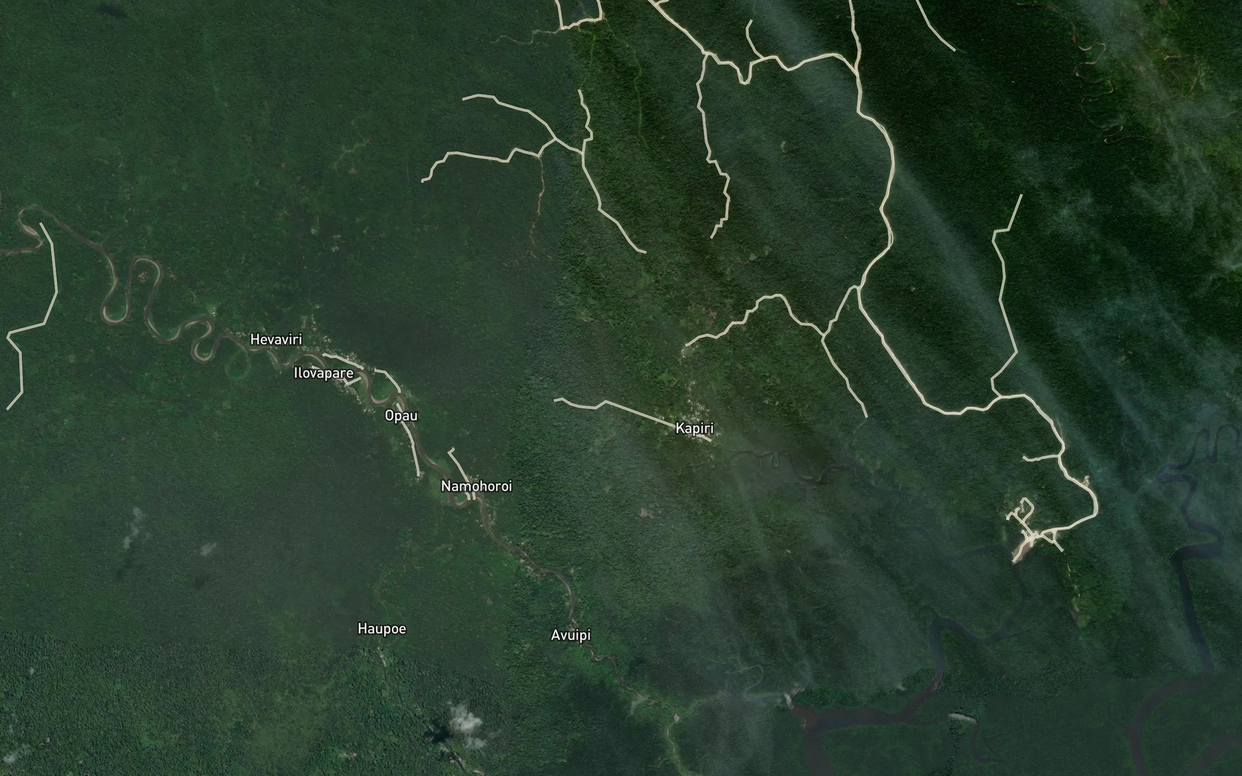 Satellite map of the Lariri Creek