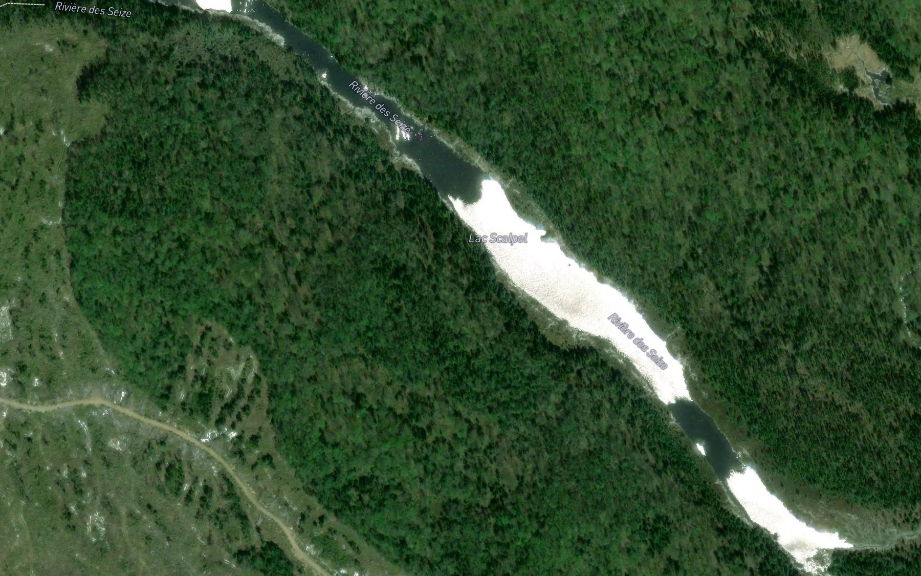 Satellite map of the Lac Scalpel