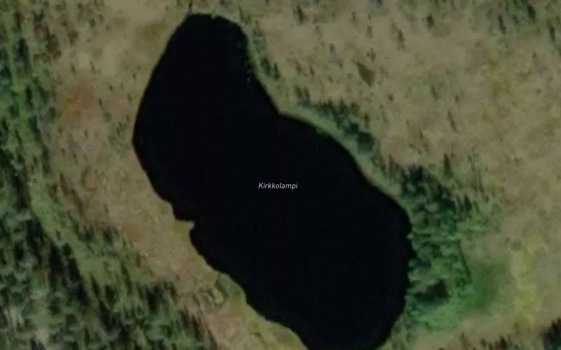 Satellite map of the Kirkkolampi