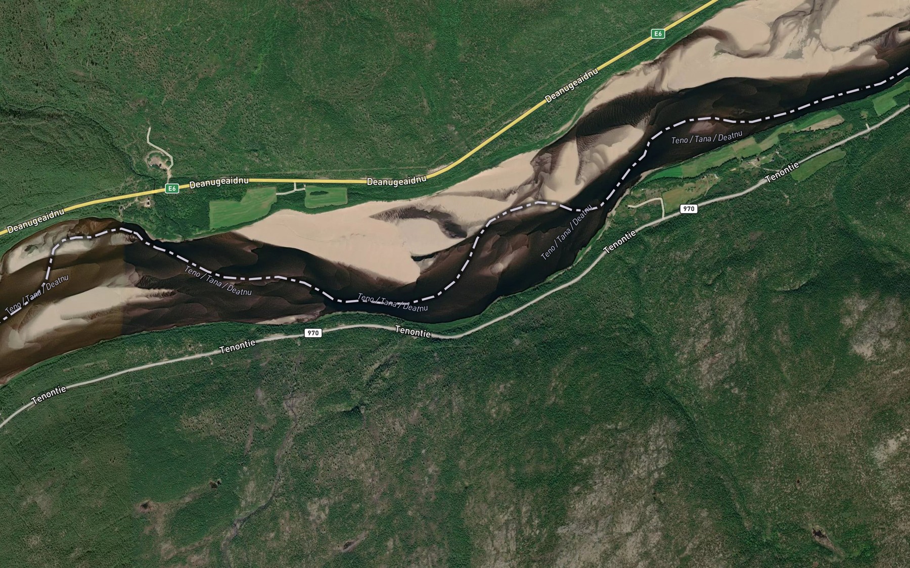Satellite map of the Skadjanjargavva