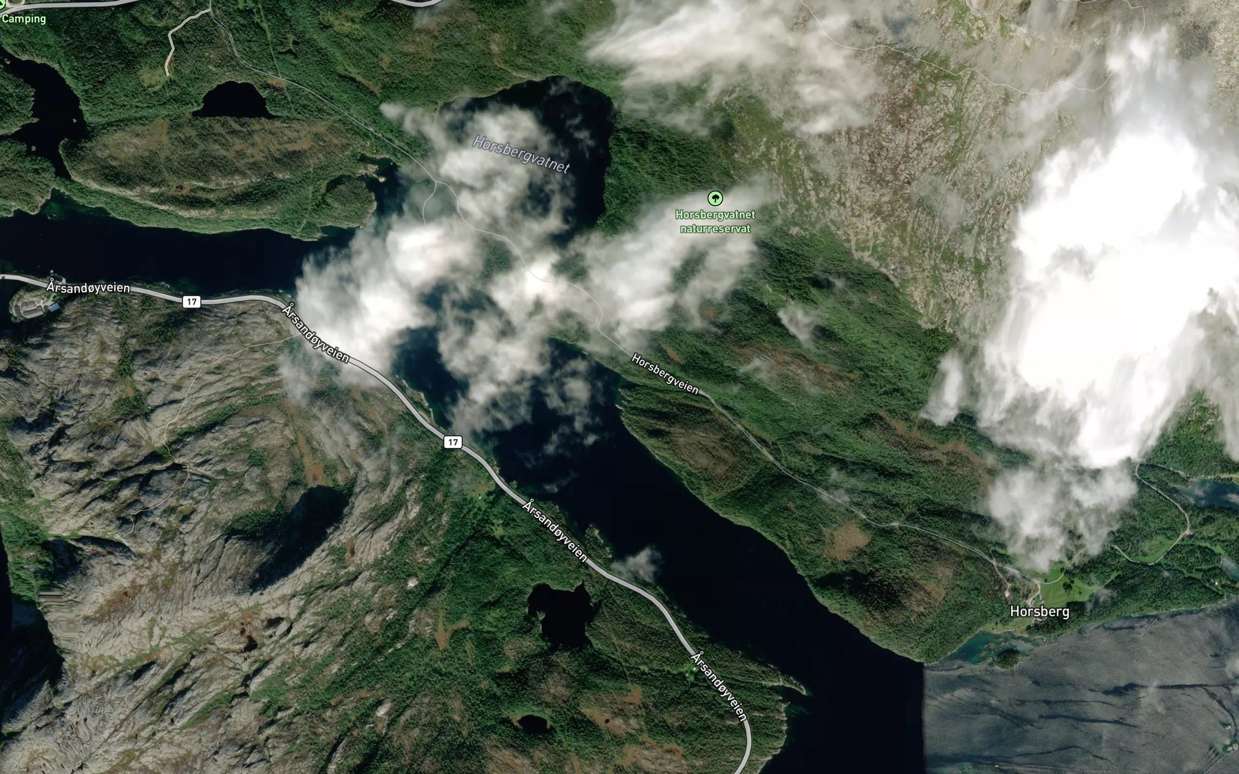 Satellite map of the Varvassvika
