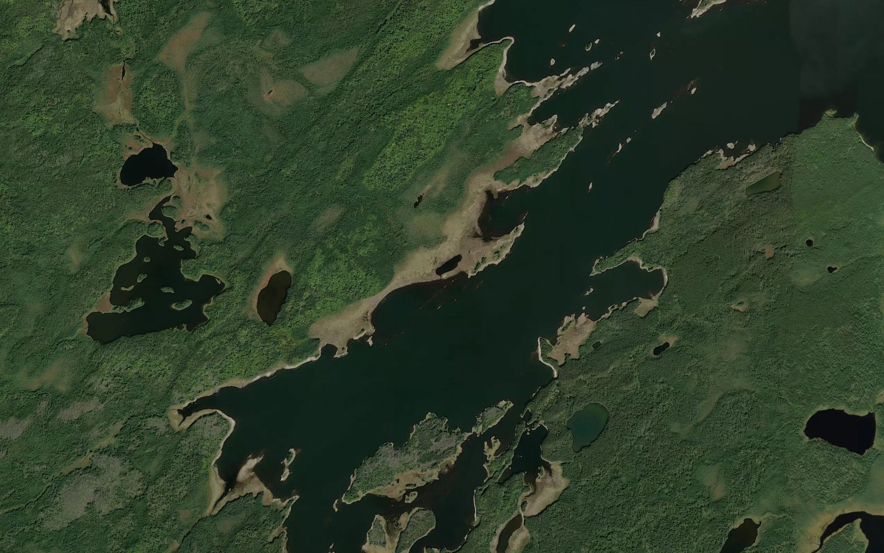 Satellite map of the Soules Bay