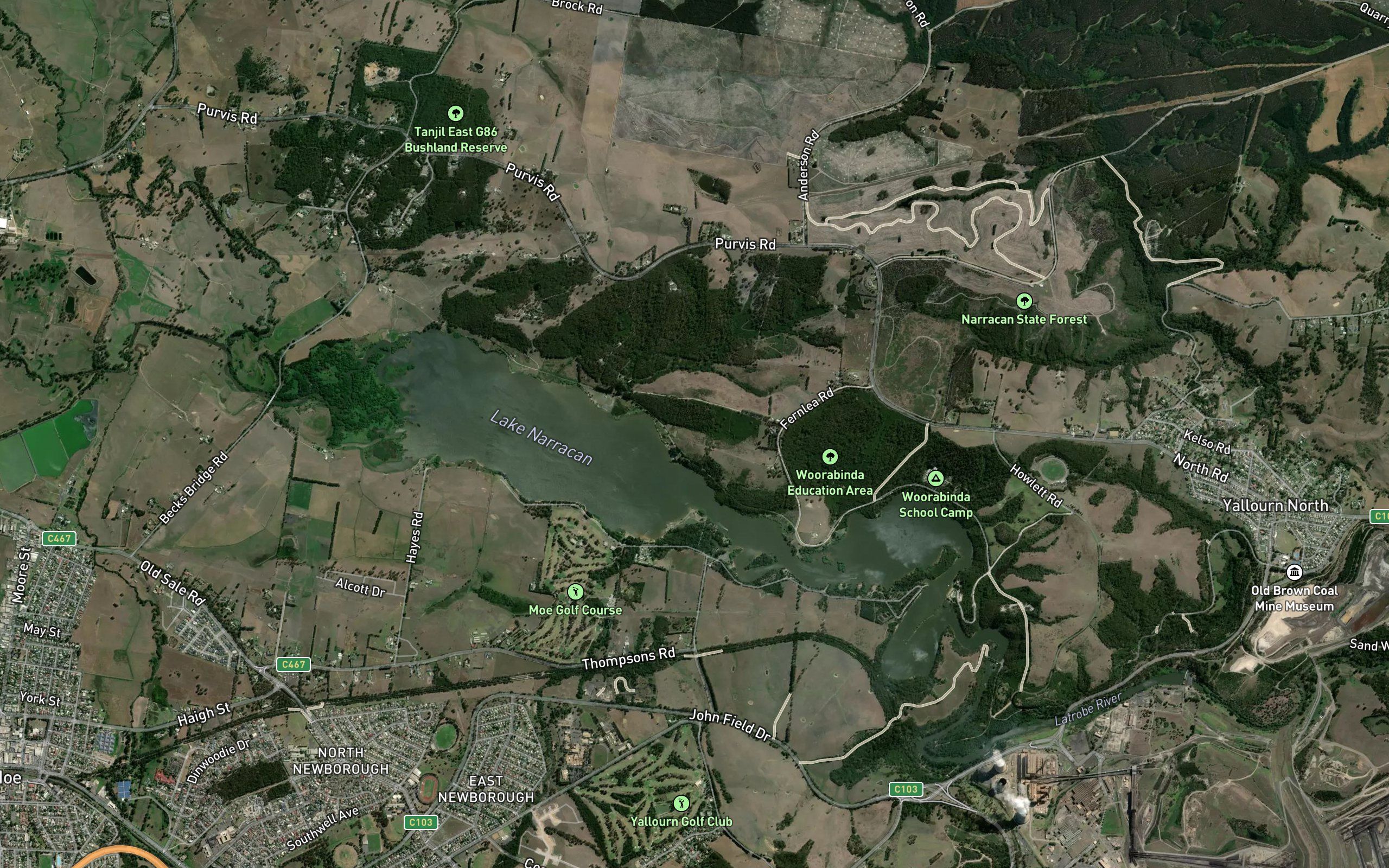 Yallourn Storage Dam
