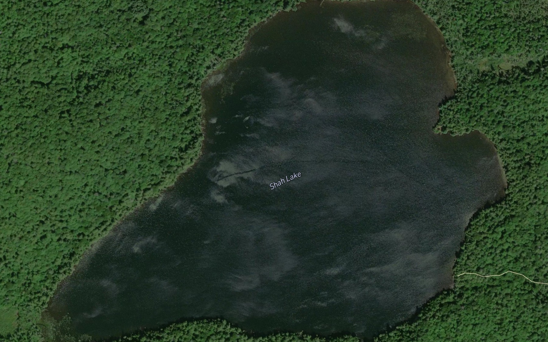 Satellite map of the Shah Lake