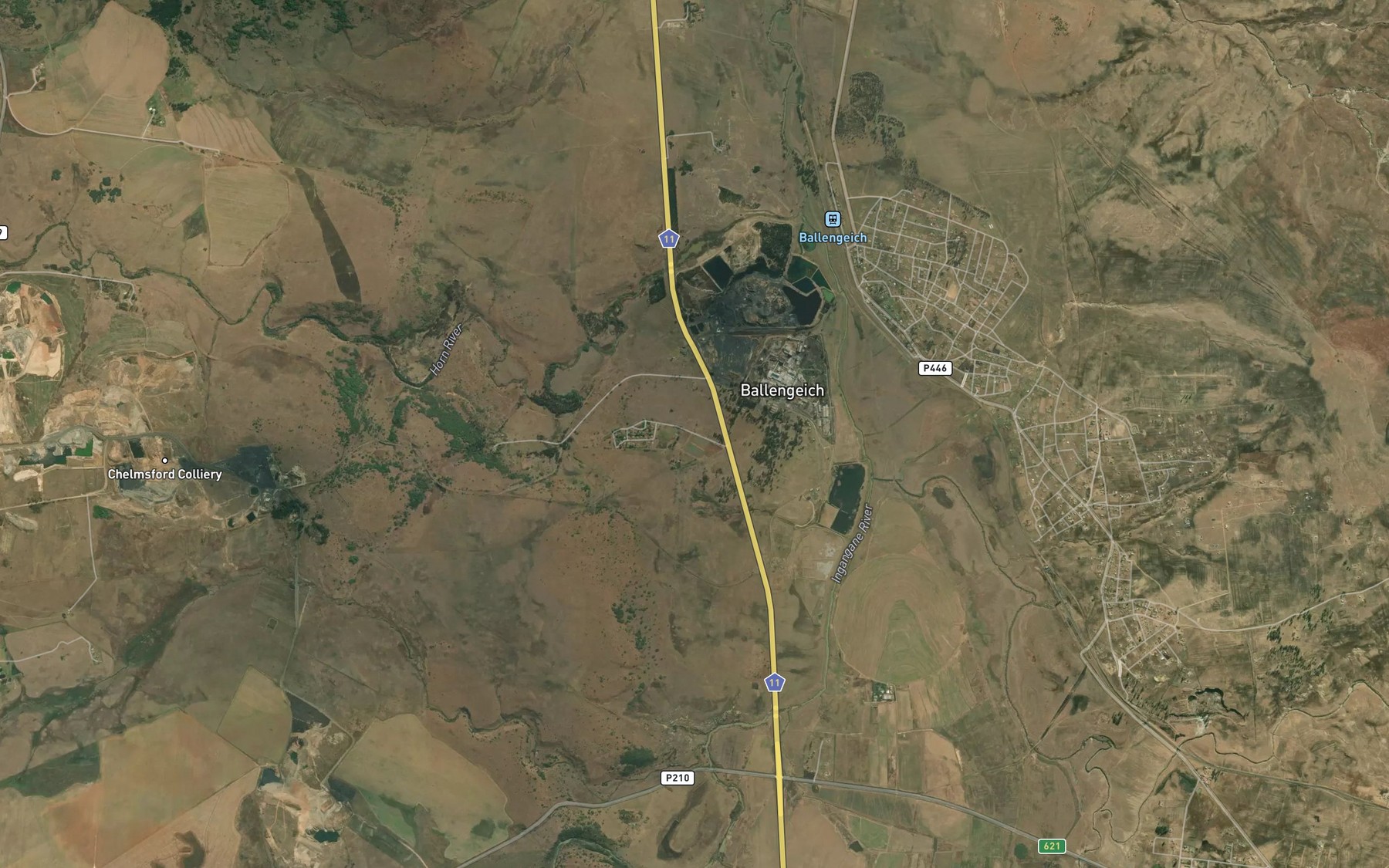 Satellite map of the Alcockspruit