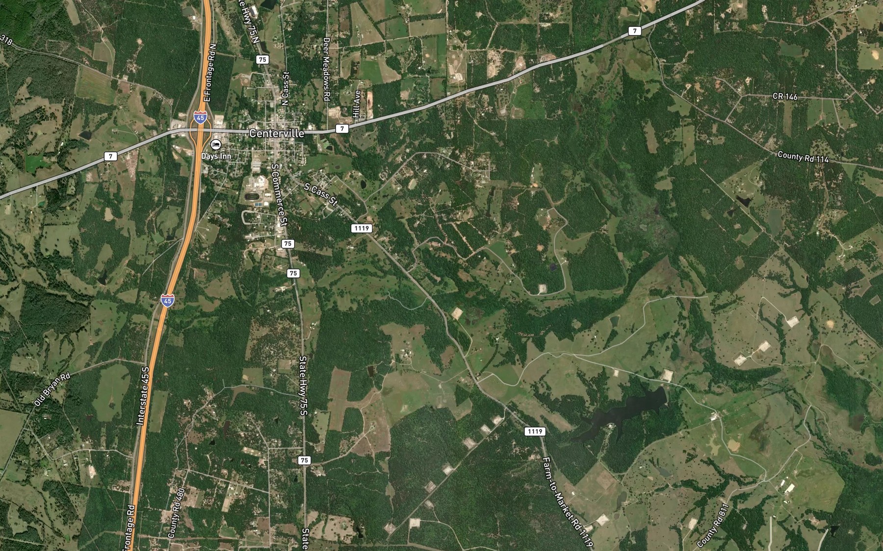 Satellite map of the Little Beaver Creek