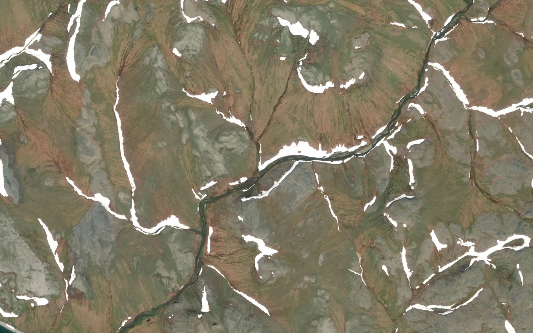 Satellite map of the Carmen Creek